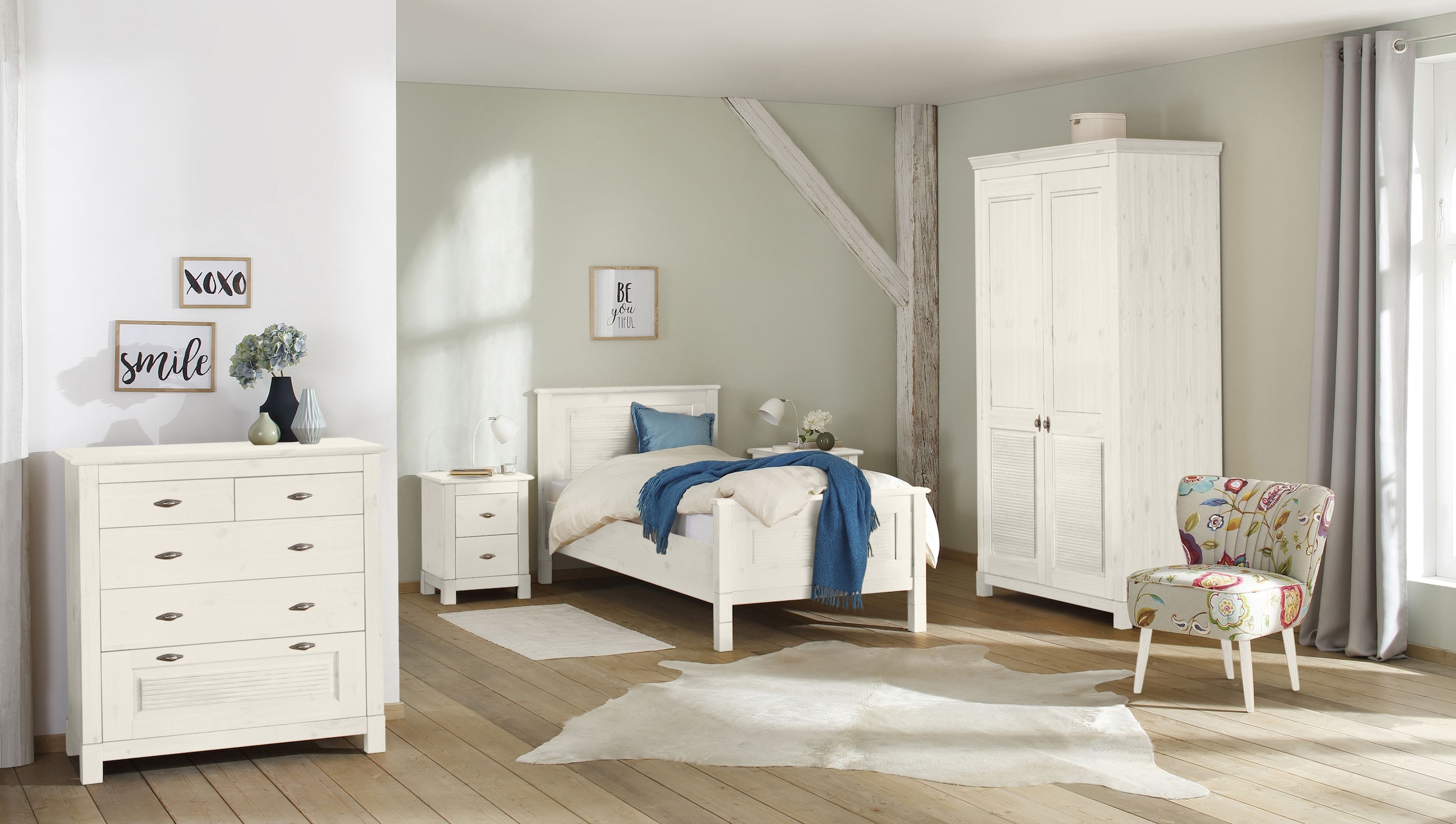 Home affaire Schubkastenkommode »Rauna«, aus massiver Kiefer mit 5 Schublad günstig online kaufen