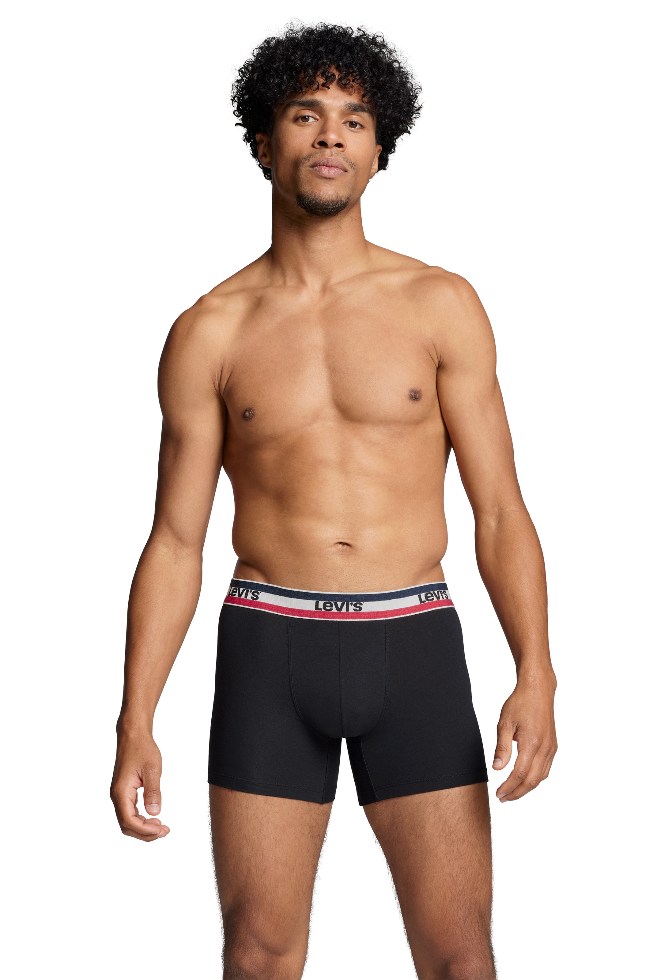 Levi's® Boxershorts »LEVIS MEN SPW LOGO BOXER BRIEF ORG  2P« Packung, 2er Pack,  mit breitem Logobund