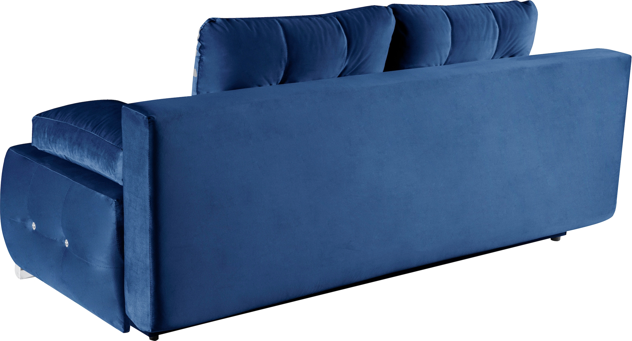 WERK2 Schlafsofa »Monaco«, 2-Sitzer Schlafcouch mit Bettkasten & funkelnden Ziersteinchen