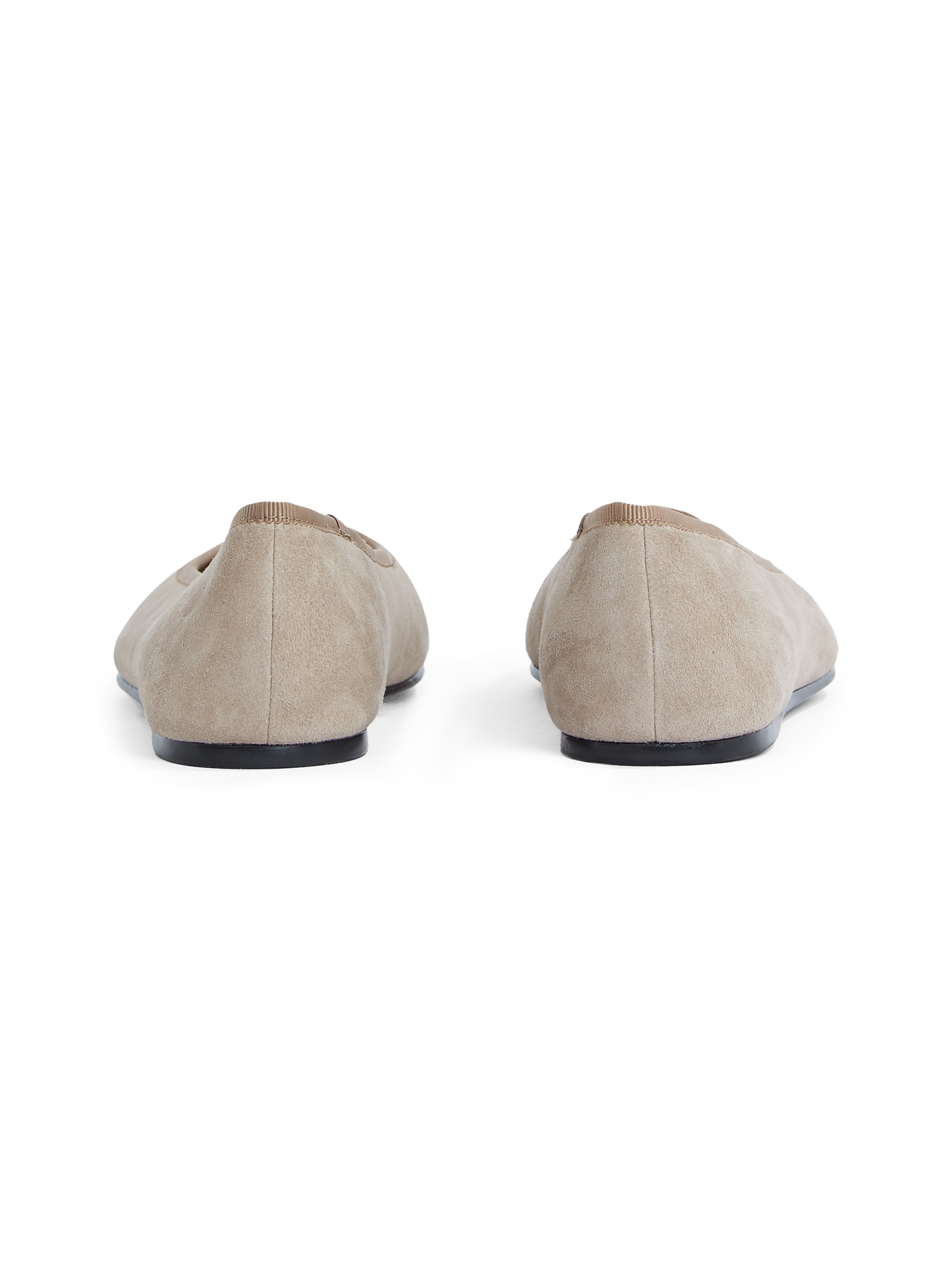 Tommy Hilfiger Ballerina »TH HARDWARE SUEDE BALLERINA«, Flats, Businessschuh, Bequemschuh, Schlupfschuh mit TH-Logo