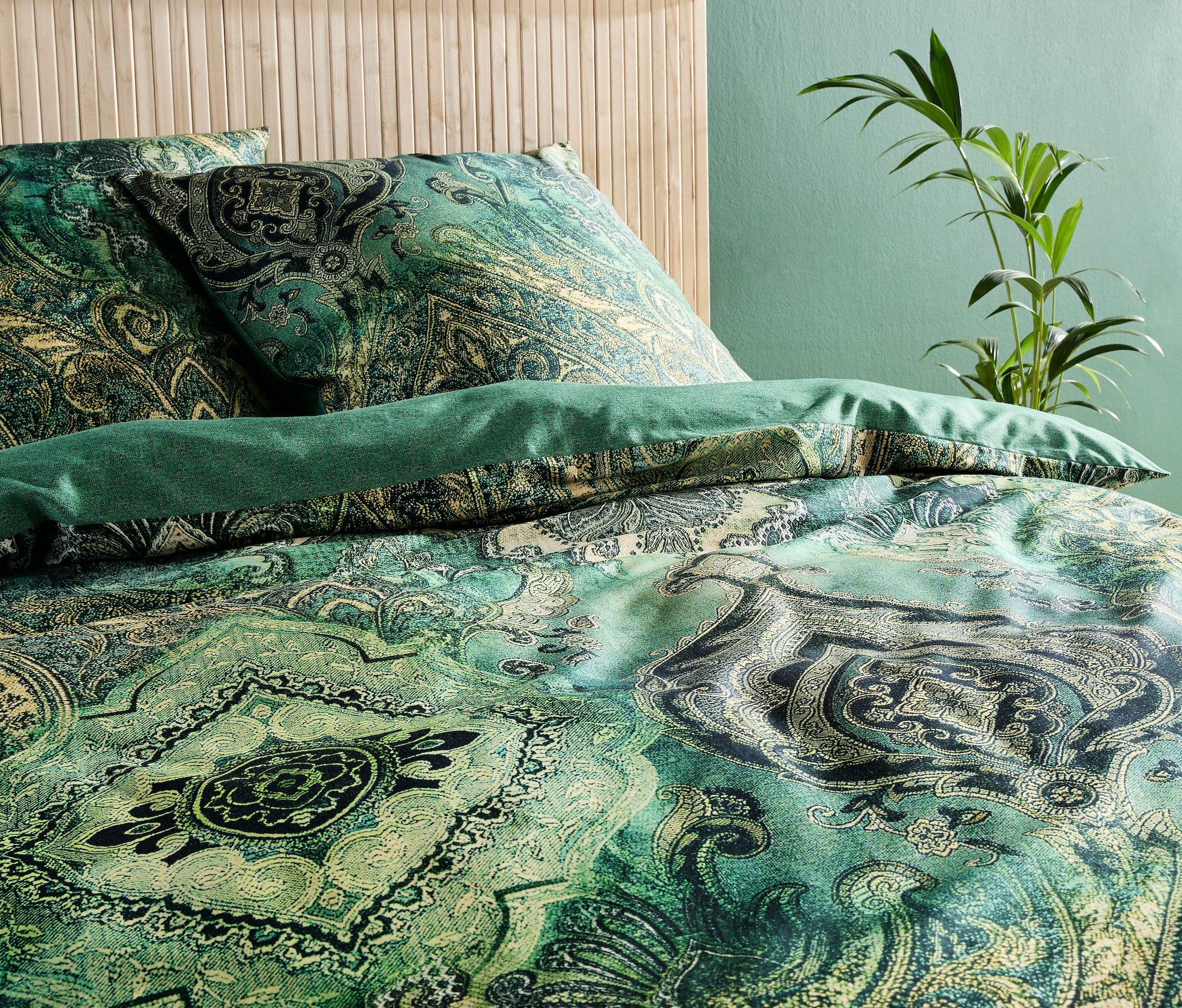 fleuresse Wendebettwäsche »Bed Art S«, Mako Satin 100% Baumwolle mit Reißverschluss