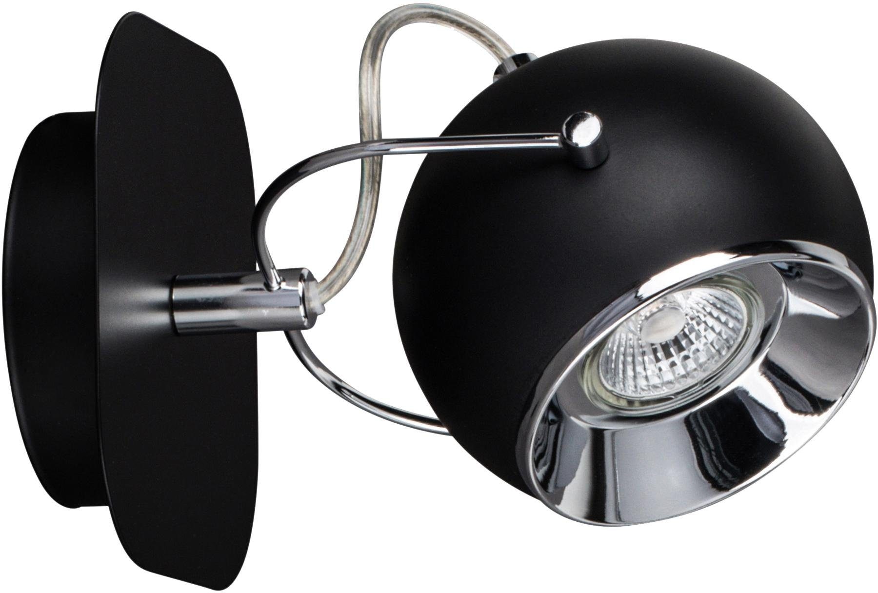 Wandleuchte »BALL«, 1 flammig-flammig, LED-Leuchtmittel inkl., Retro-Optik, flexibel...