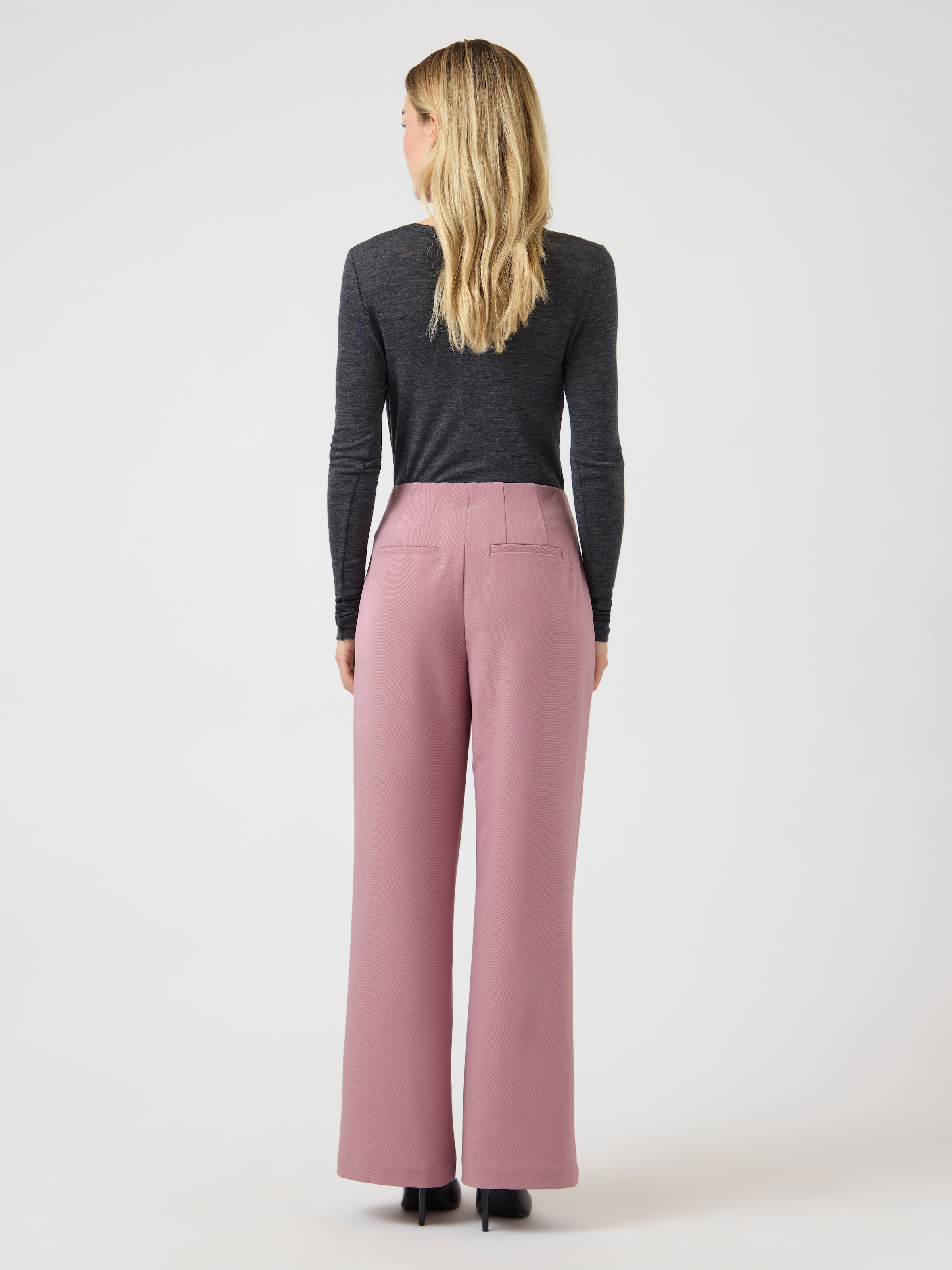 Y.A.S Anzughose »YASREEMAJ HW PANT NOOS«  Regular Fit, Materialmix mit Stretch