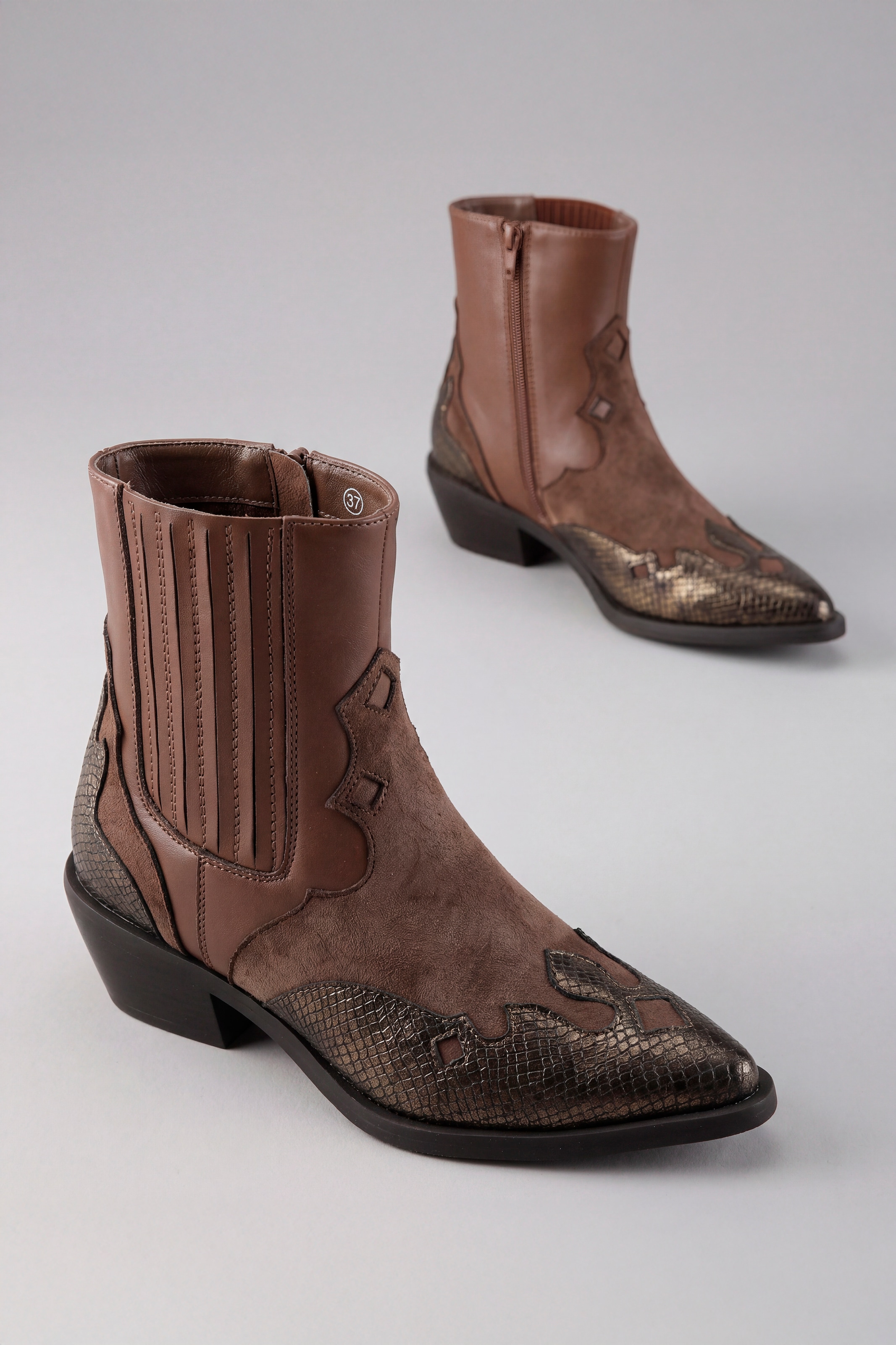 Aniston SHOES Westernstiefelette  Cowboystiefelette mit Stretch - NEUE KOLLEKTION