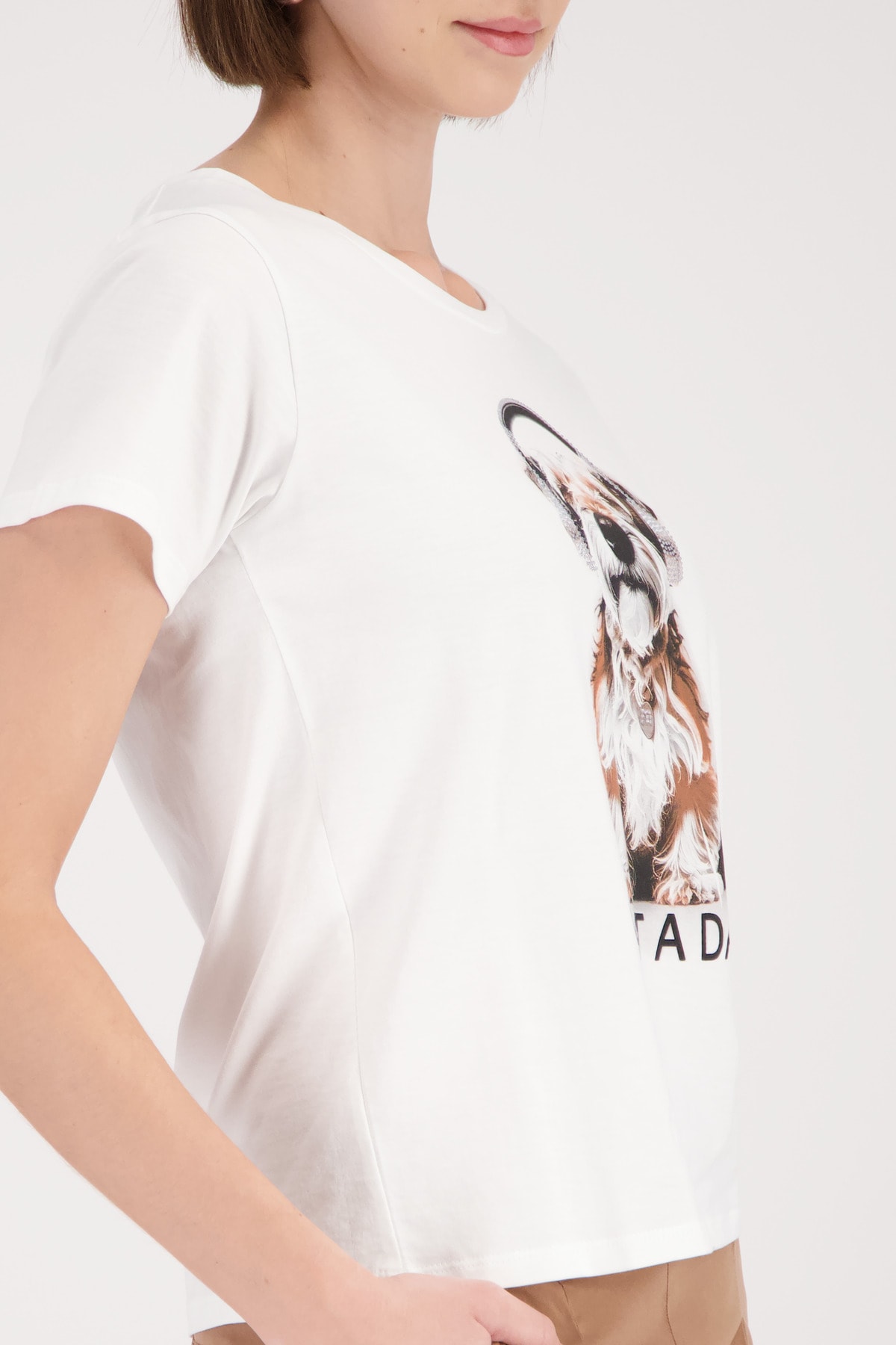 Monari T-Shirt »Shirt Hund« Regular fit mit Hundeprint