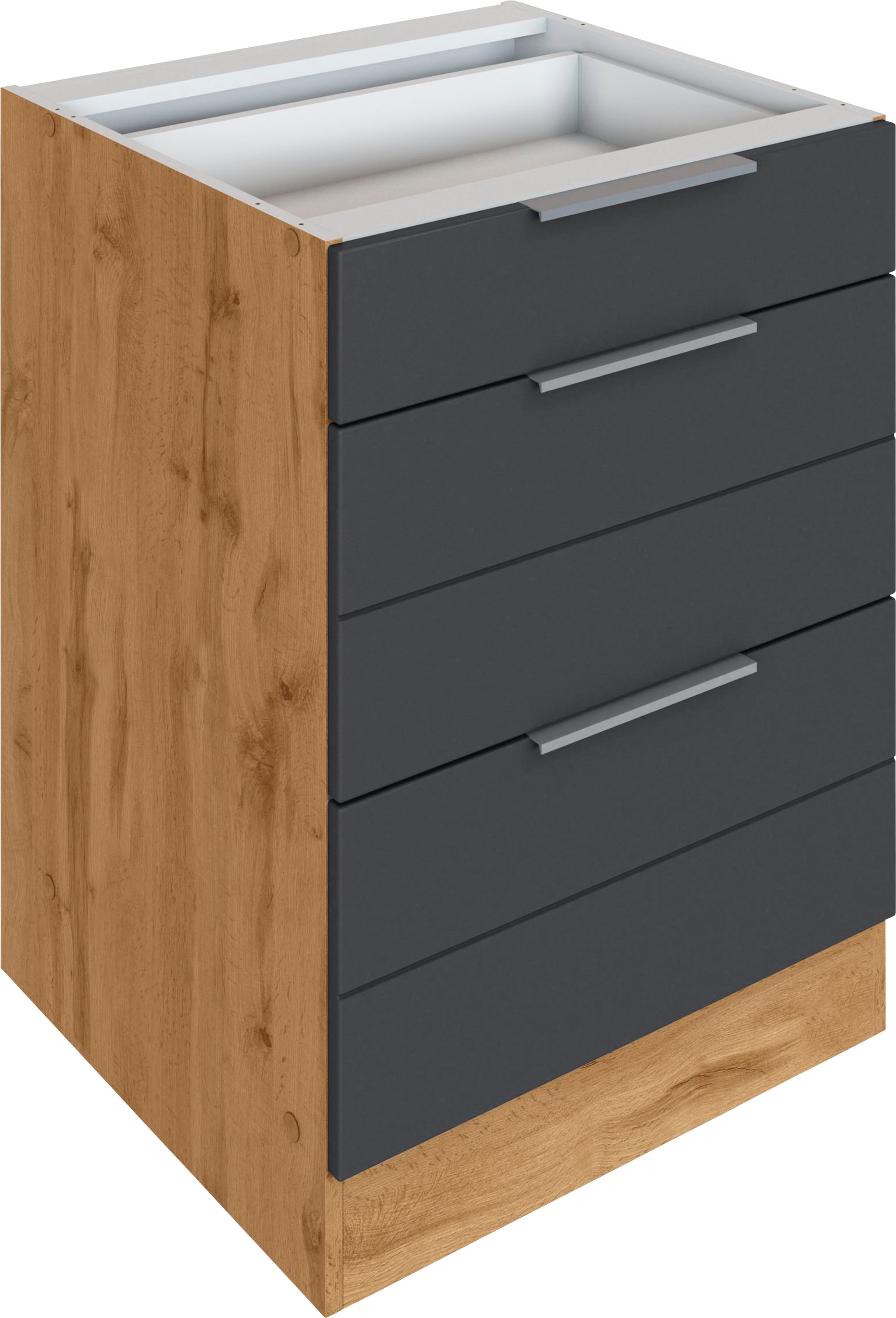 KOCHSTATION Auszugsunterschrank "KS-Luhe", 60 cm breit, hochwertige MDF-Fro günstig online kaufen