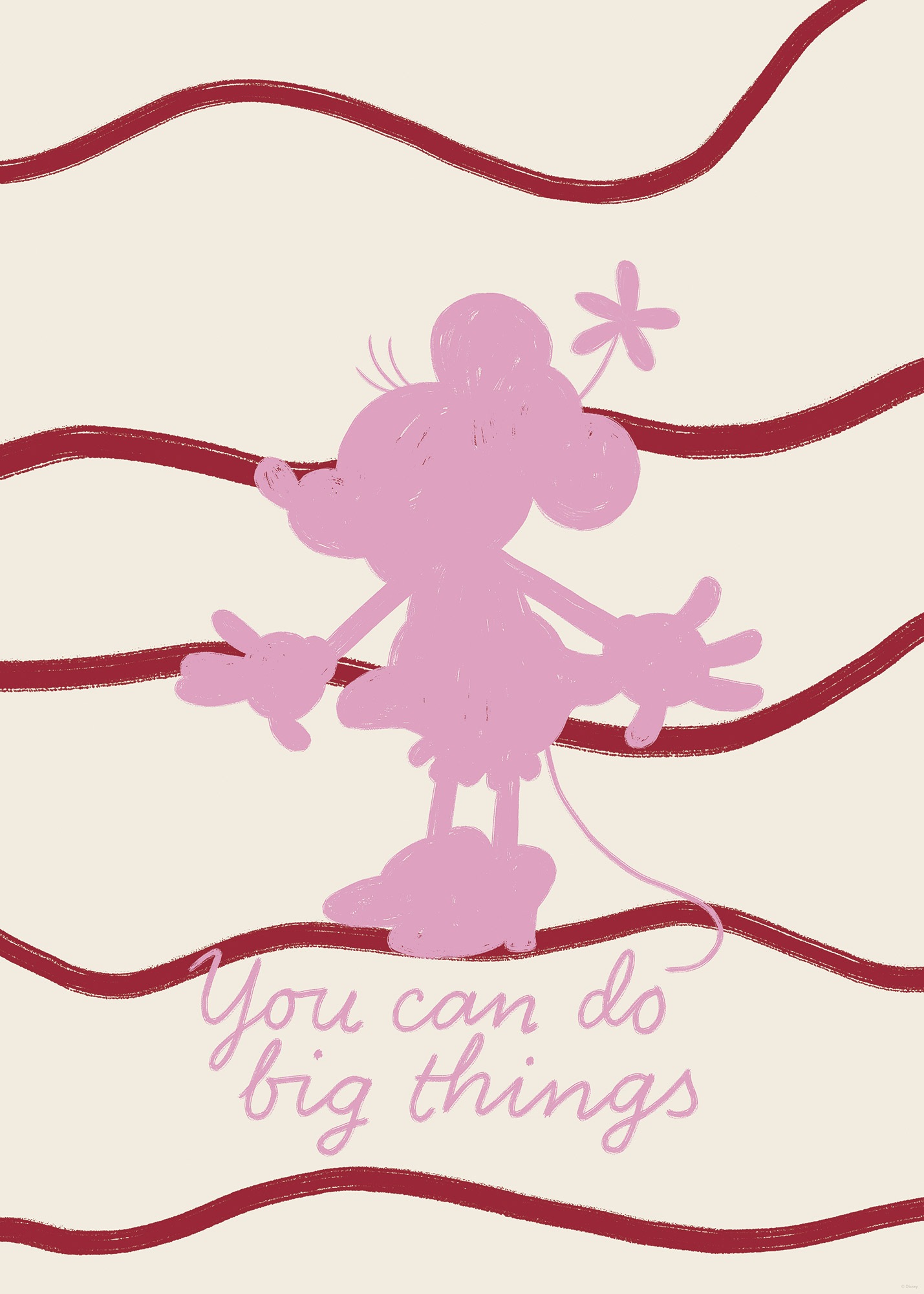 Komar Wandbild »Disney Minnie Mouse You Can Do Big Things«, Disney, (Set, 1 St.), 50 x 70 cm (Breite x Höhe) - Kinderzimmer, Dekoration