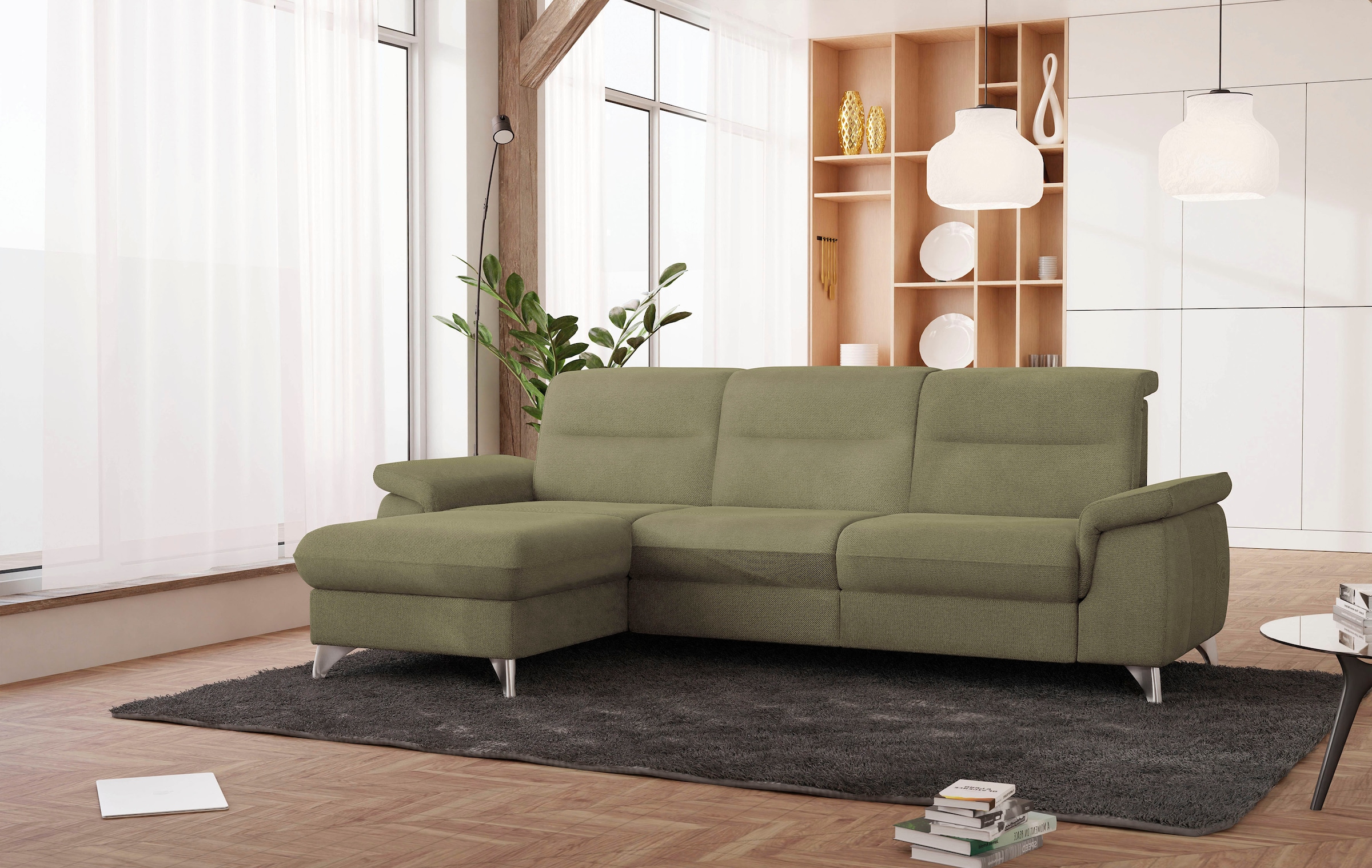 sit&more Ecksofa »Astoria L-Form«, wahlweise mit motorischer Relaxfunktion