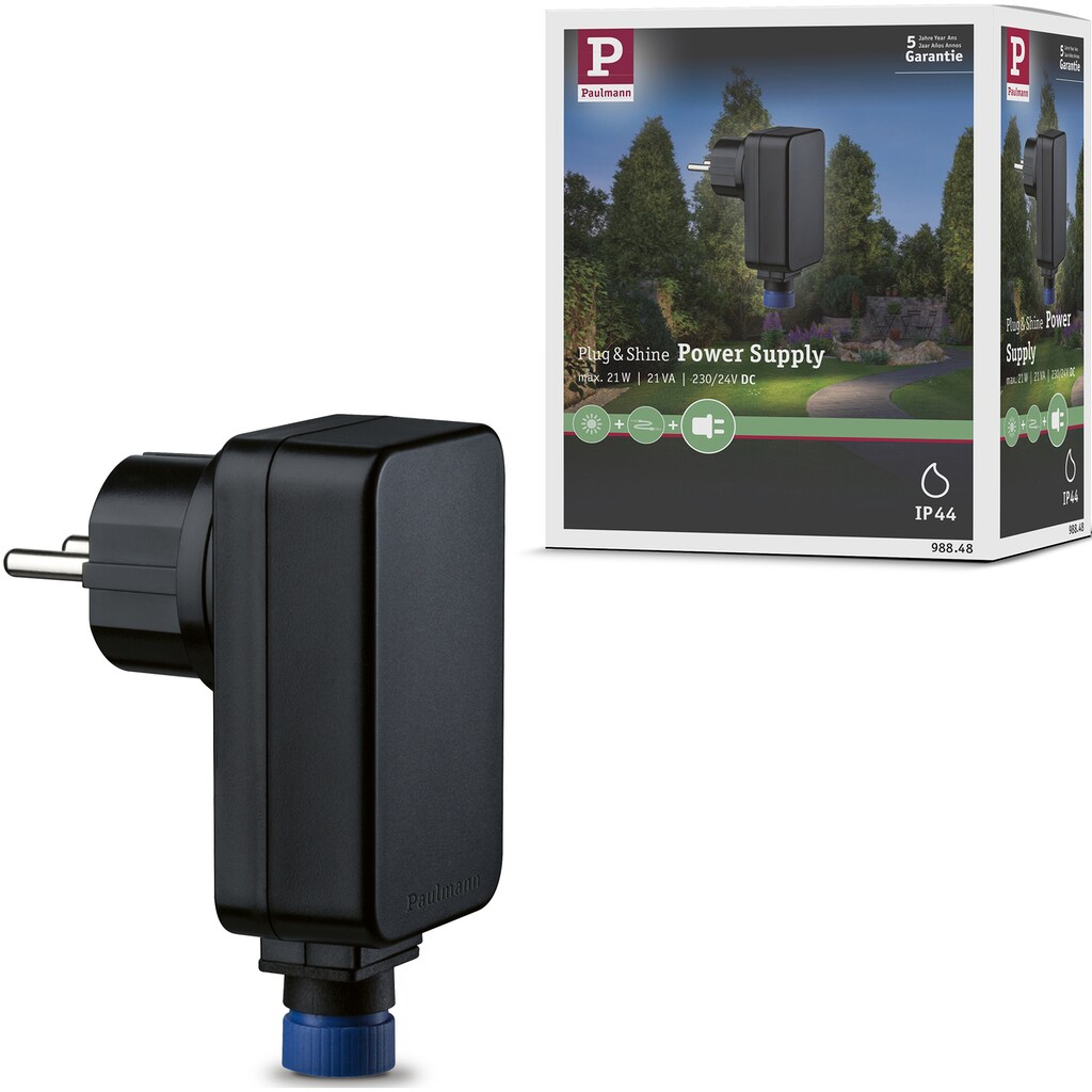 Paulmann Trafo »Outdoor Plug & Shine Power Supply Schwarz Kunststoff«, (Packung, 1 St.)