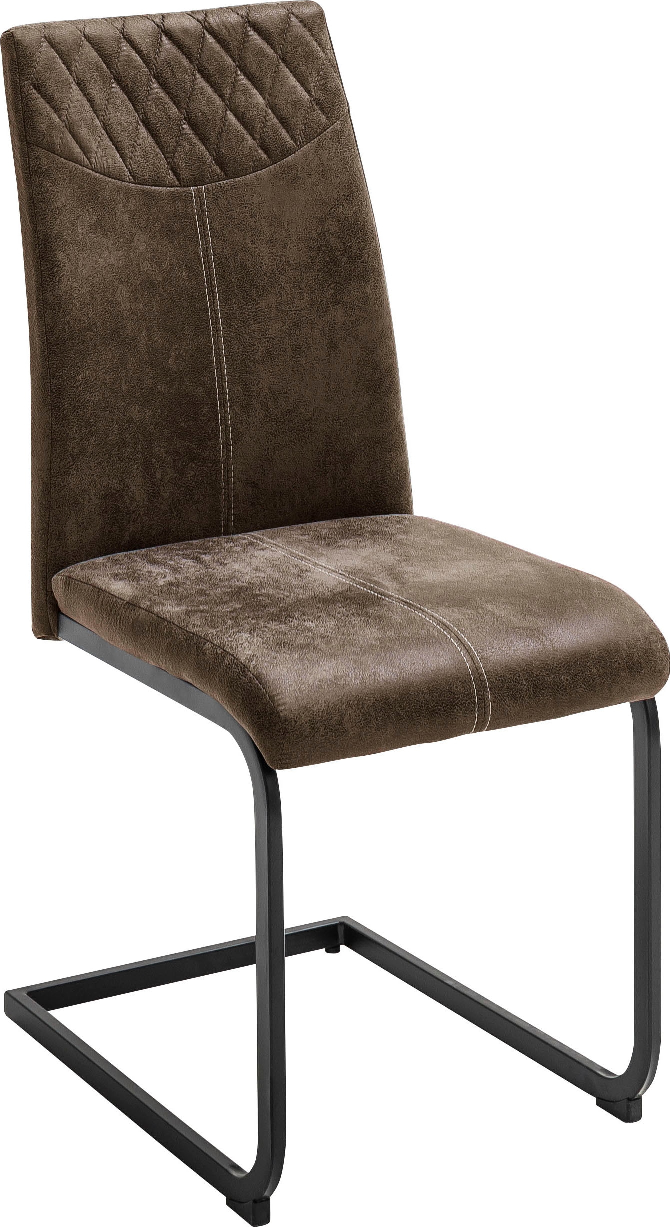 MCA furniture Esszimmerstuhl »Aosta«, (Set), 4 St., Stoffbezug, Stoffbezug Vintagelook, Stuhl belastbar bis 120 Kg