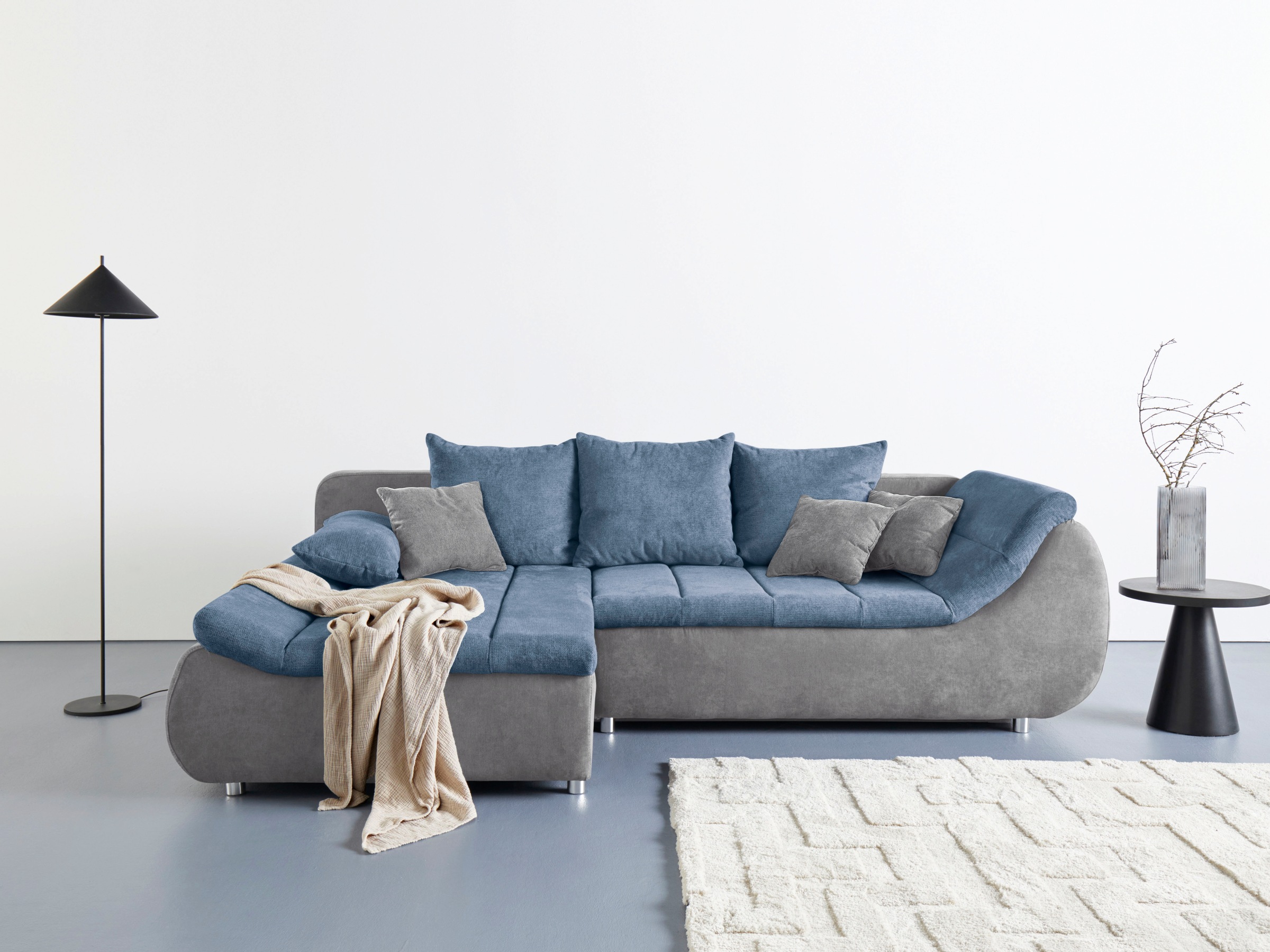 INOSIGN Ecksofa »Imola, elegant und modern, aktuelle Steppung im Sitz, bequ günstig online kaufen