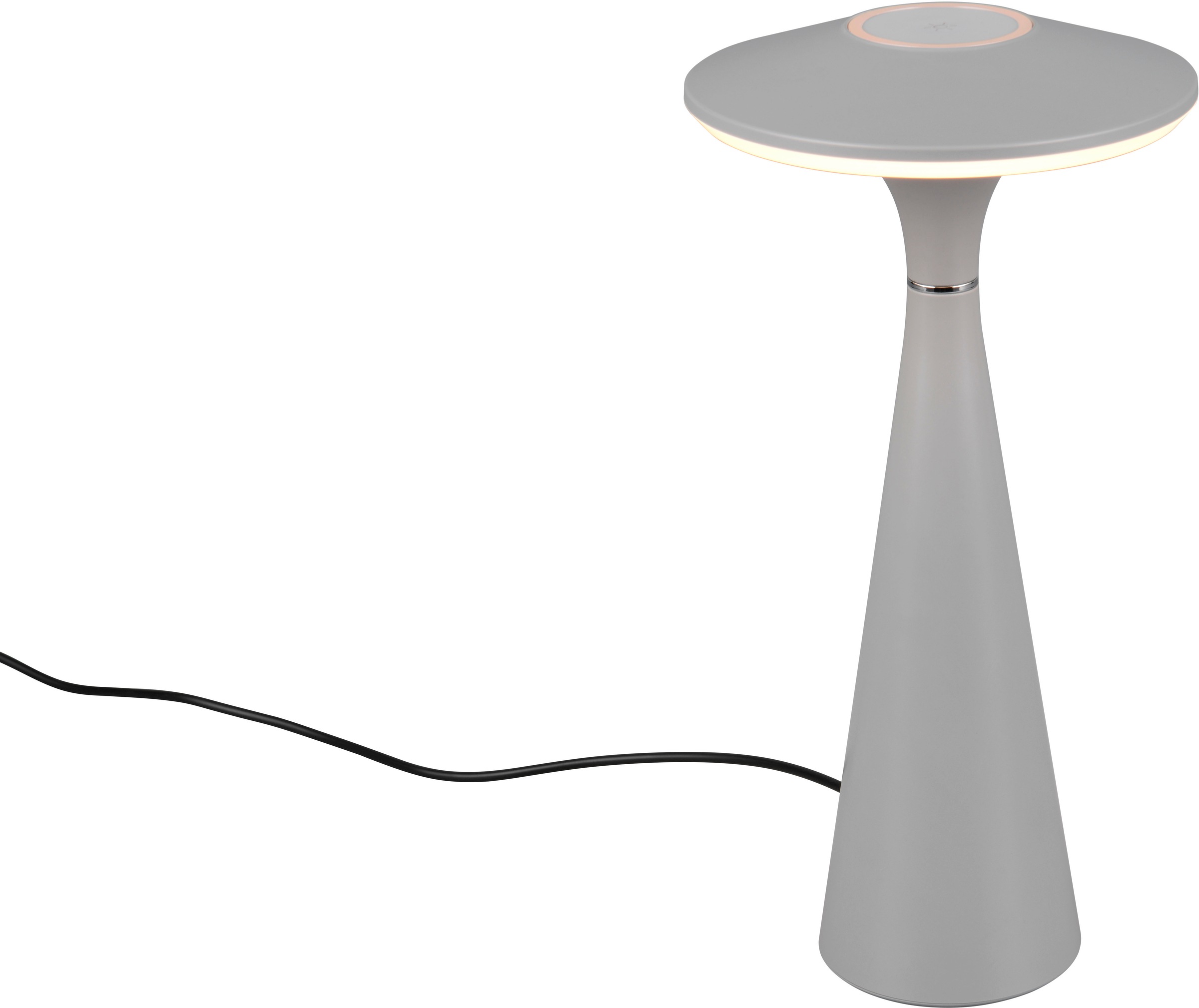 REALITY Leuchten LED Tischleuchte »TORREZ«, 1 flammig, Leuchtmittel LED-Board | LED fest integriert, in-Outdoor Akku Tischlampe mit USB-C, dimmbar, Lichtfarbe einstellbar
