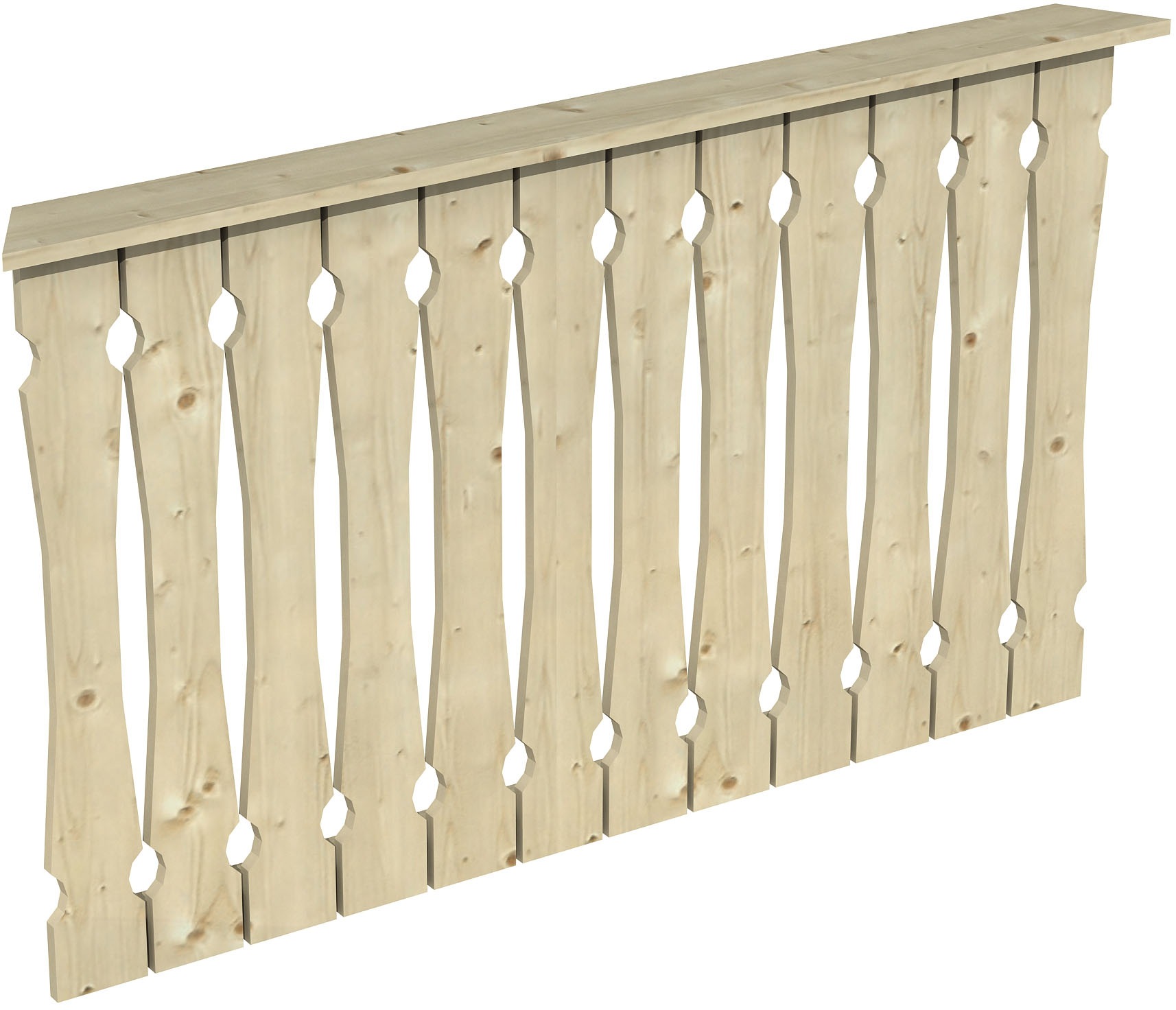 Skanholz Brüstungsgeländer »Balkonschalung«