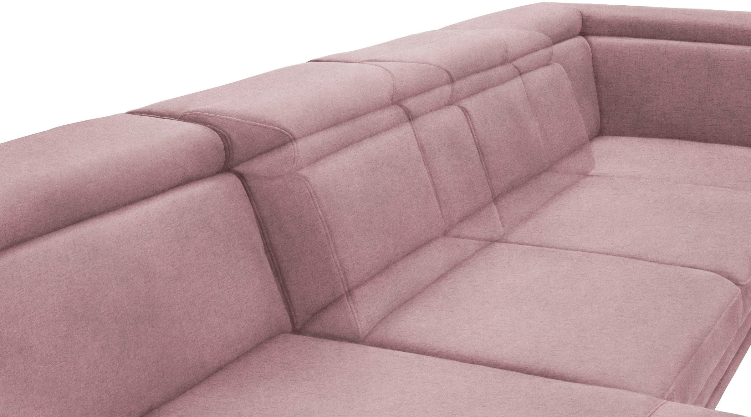 sit&more Wohnlandschaft »Scorpio U-Form«, inklusive Sitztiefenverstellung, mit Kopf- und Armteilverstellung