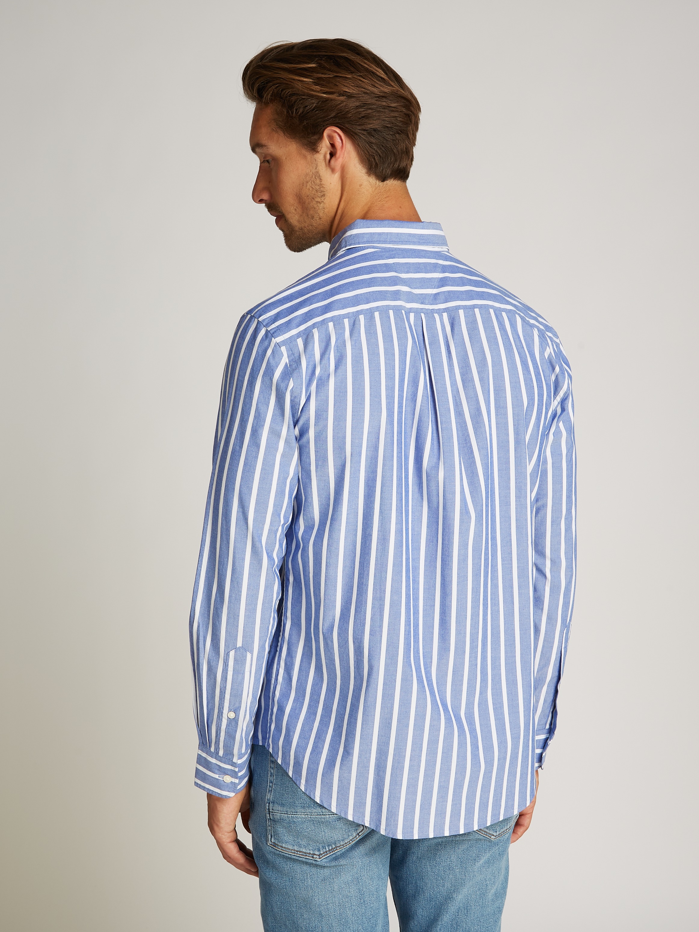 Tommy Hilfiger Businesshemd »FLEX POPLIN NAUTICAL STP SHIRT«