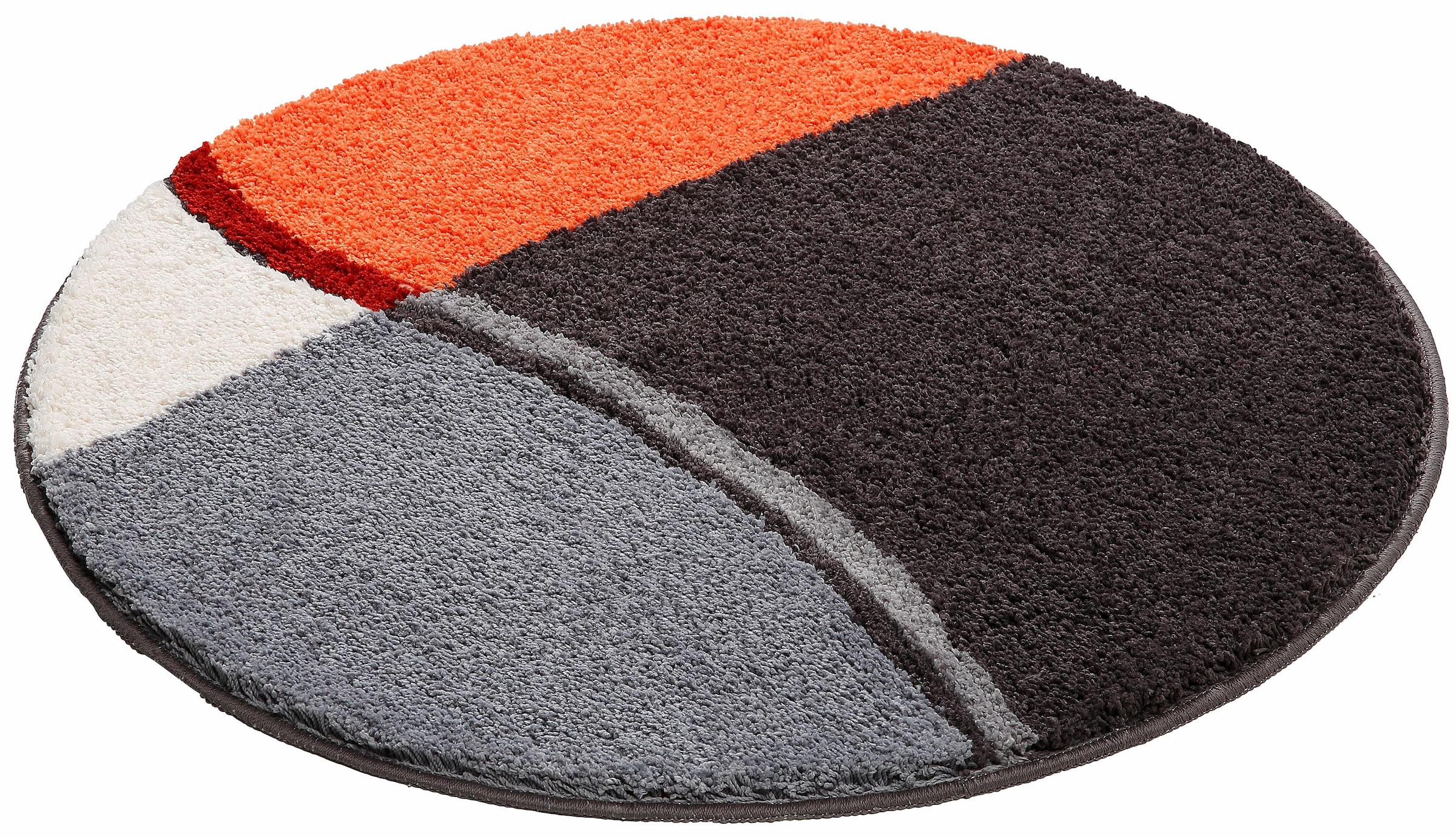 my home Badematte »Belio, Badvorleger, Badezimmer Teppich«, rutschhemmend beschichtet, fußbodenheizungsgeeignet-schnell trocknend-strapazierfähig, Badematte, Badteppich, Badematten auch als 2 tlg. Set erhältlich, bunt