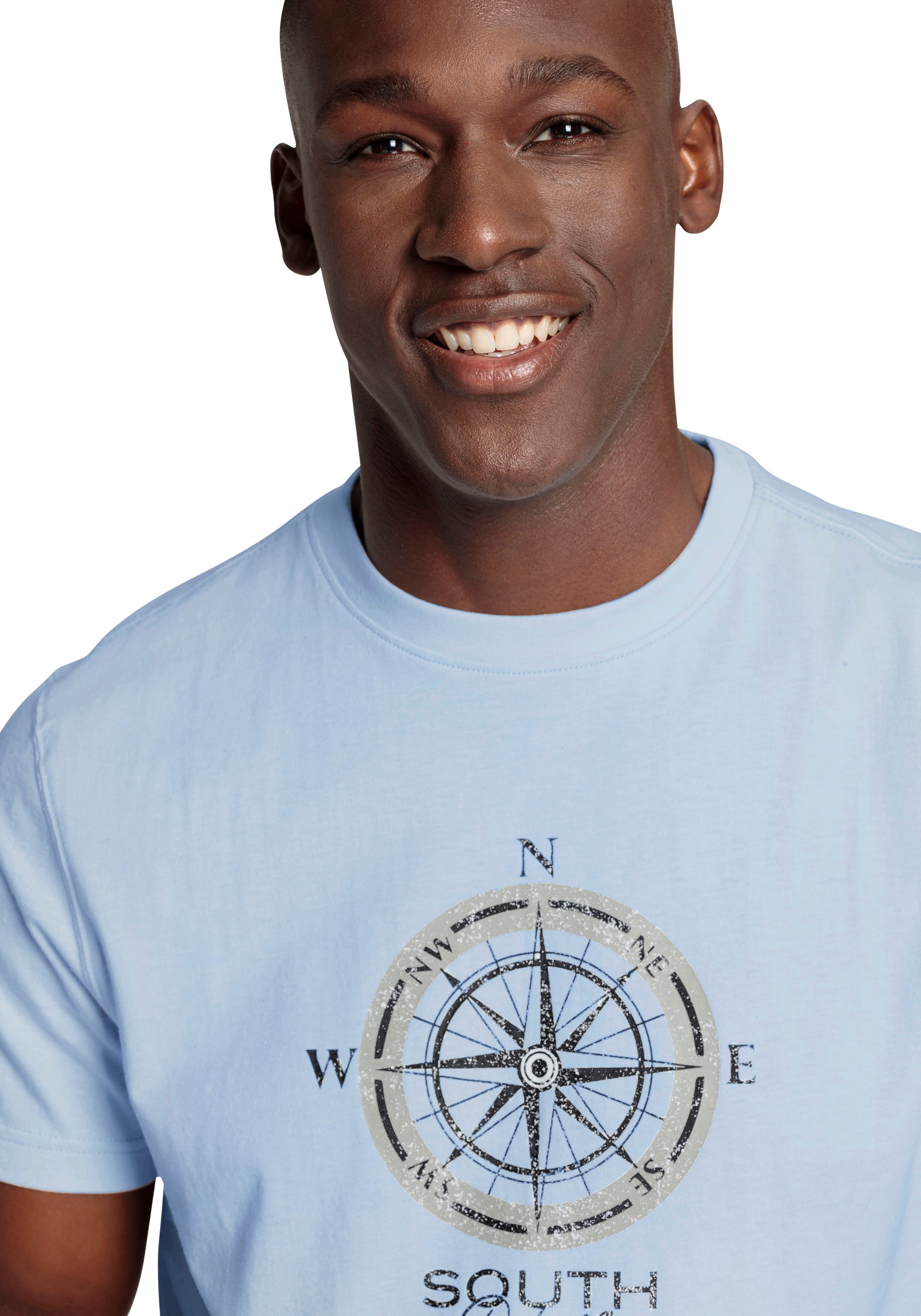 DELMAO T-Shirt Kurzarm,  bedruckt,  Rundhals,  aus Baumwolle