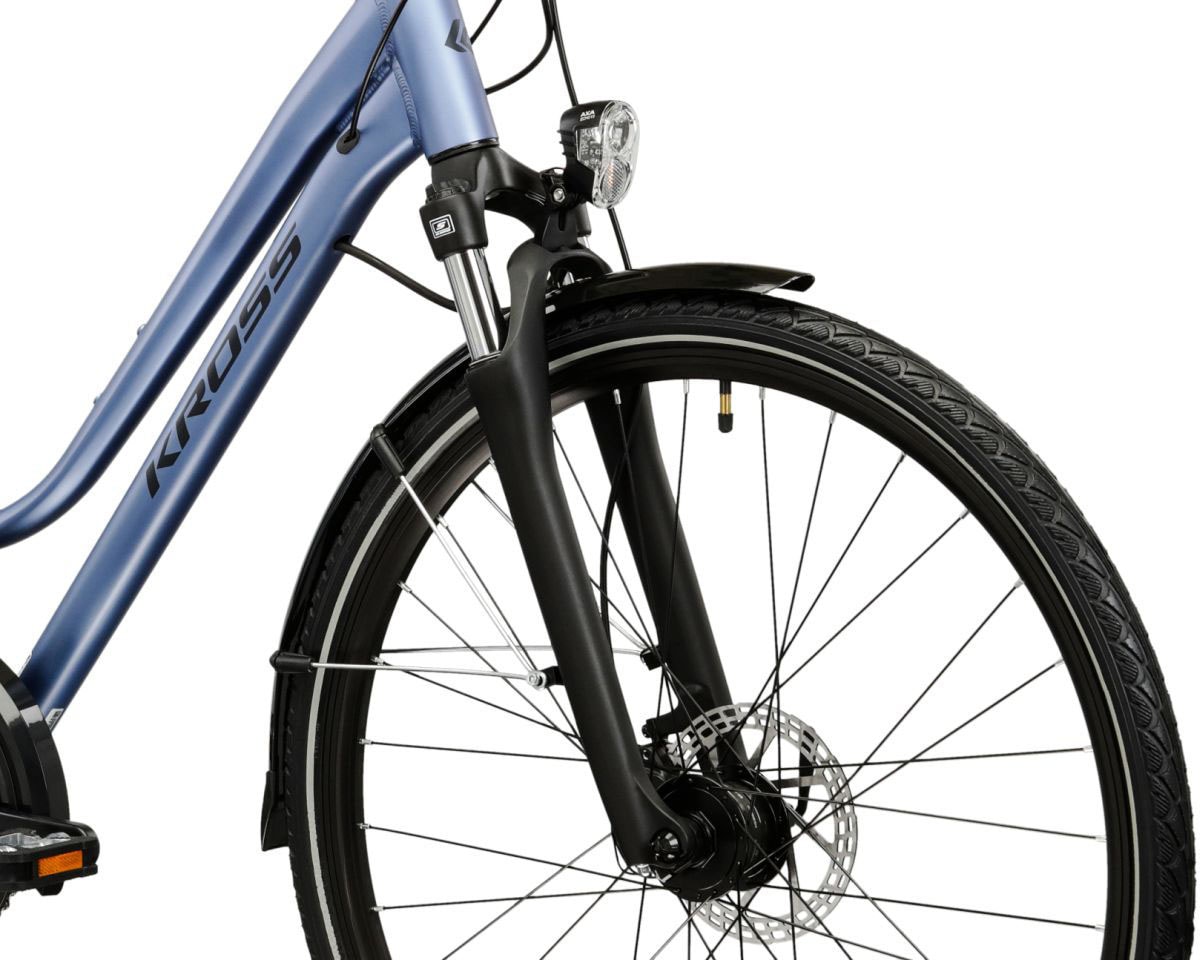 Kross Trekkingrad »Damen-Trekkingrad 28" Trans 4.0 Blau 24 Gänge« 24 Gang Shimano ACERA M3020 Schaltwerk Kettenschaltung