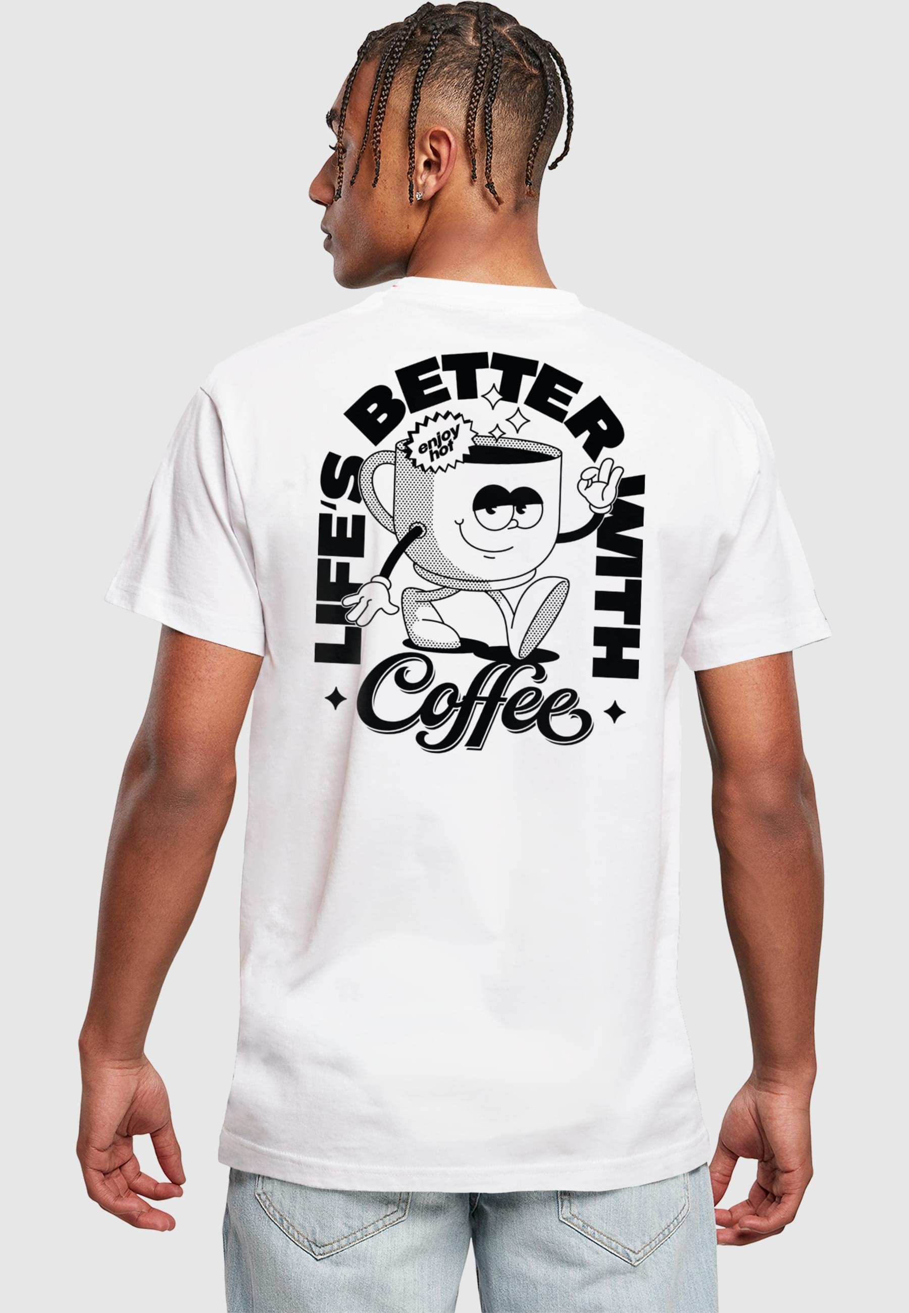 MisterTee T-Shirt »MisterTee Better With Coffee Tee« 1 Stk.