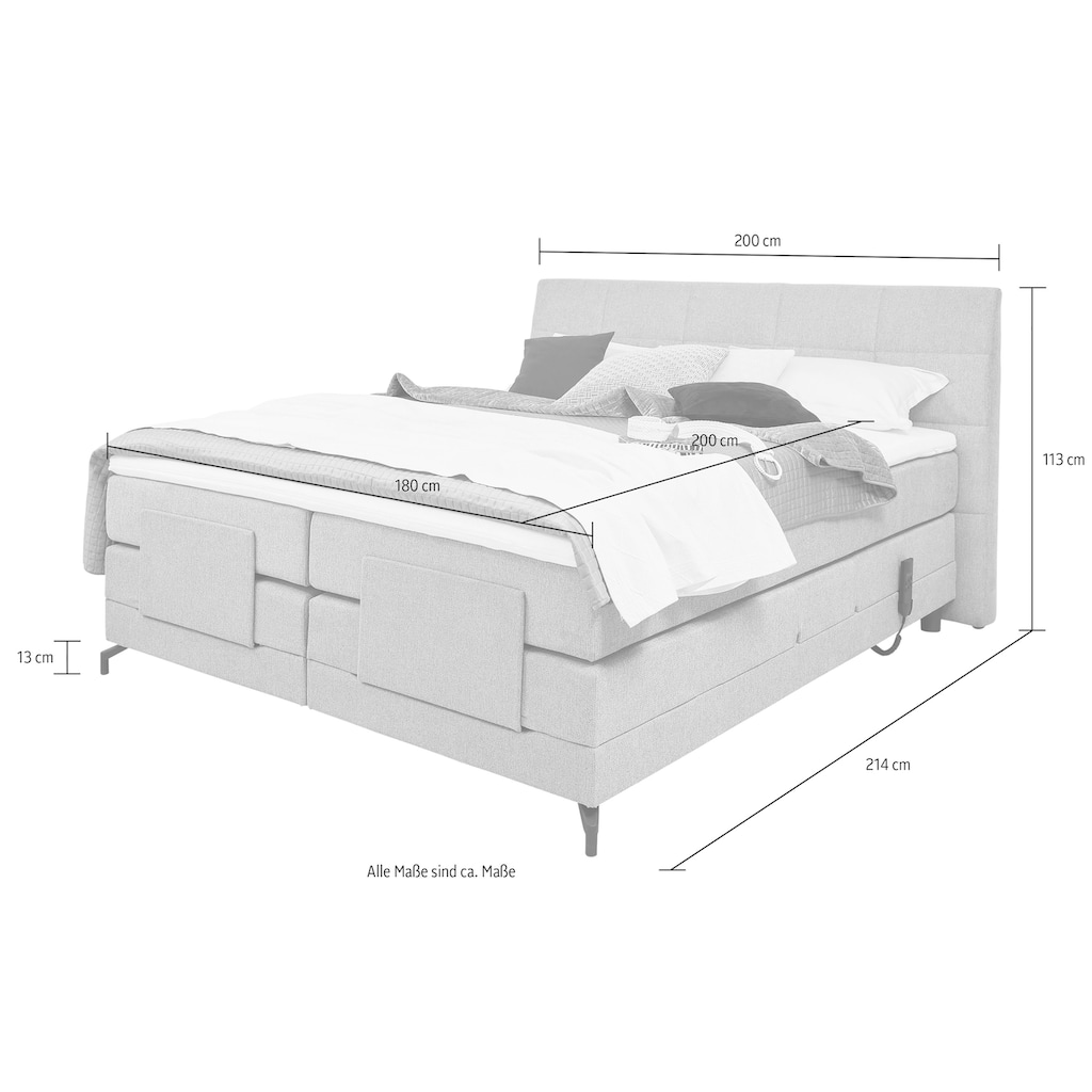 ADA trendline Boxspringbett »Emalia«