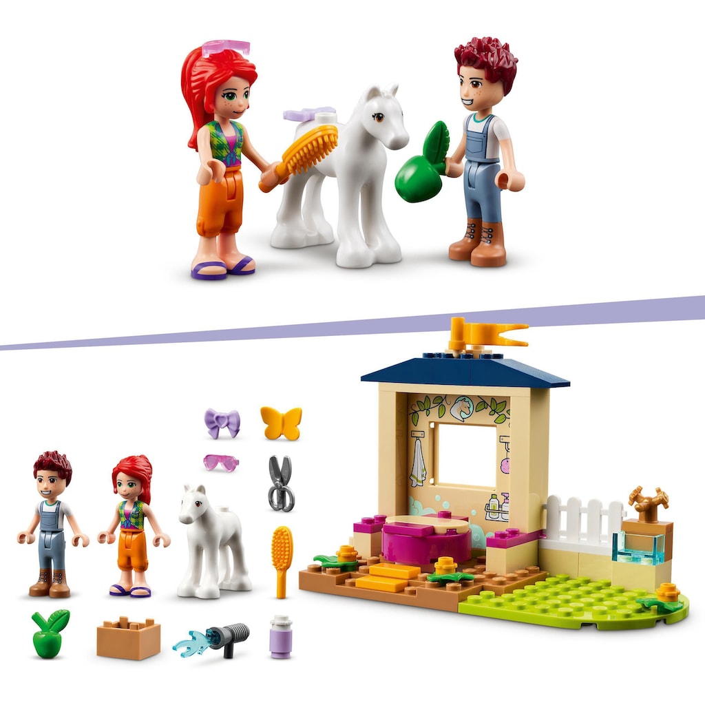 LEGO® Konstruktionsspielsteine »Ponypflege (41696), LEGO® Friends«, (60 St.)