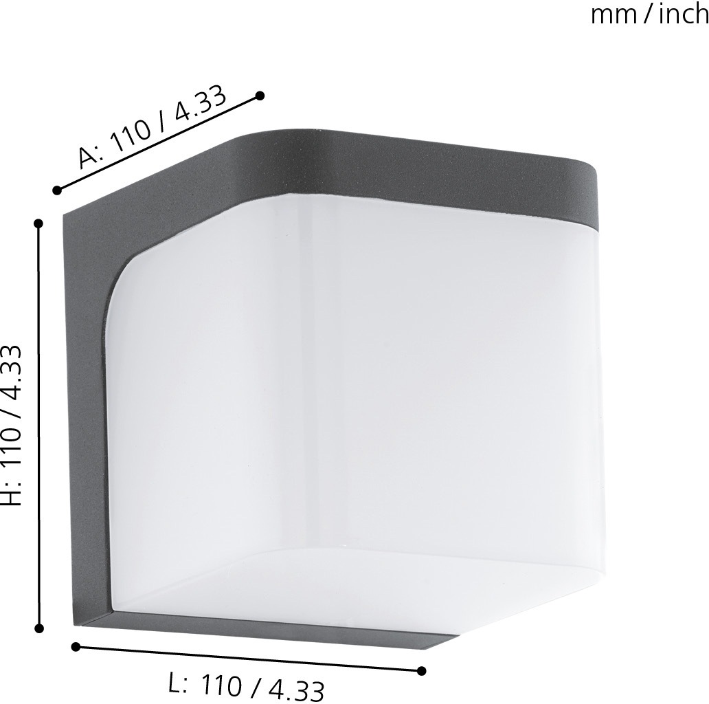 EGLO LED Außen-Wandleuchte »JORBA«, 1 flammig, Leuchtmittel LED-Board   LED günstig online kaufen