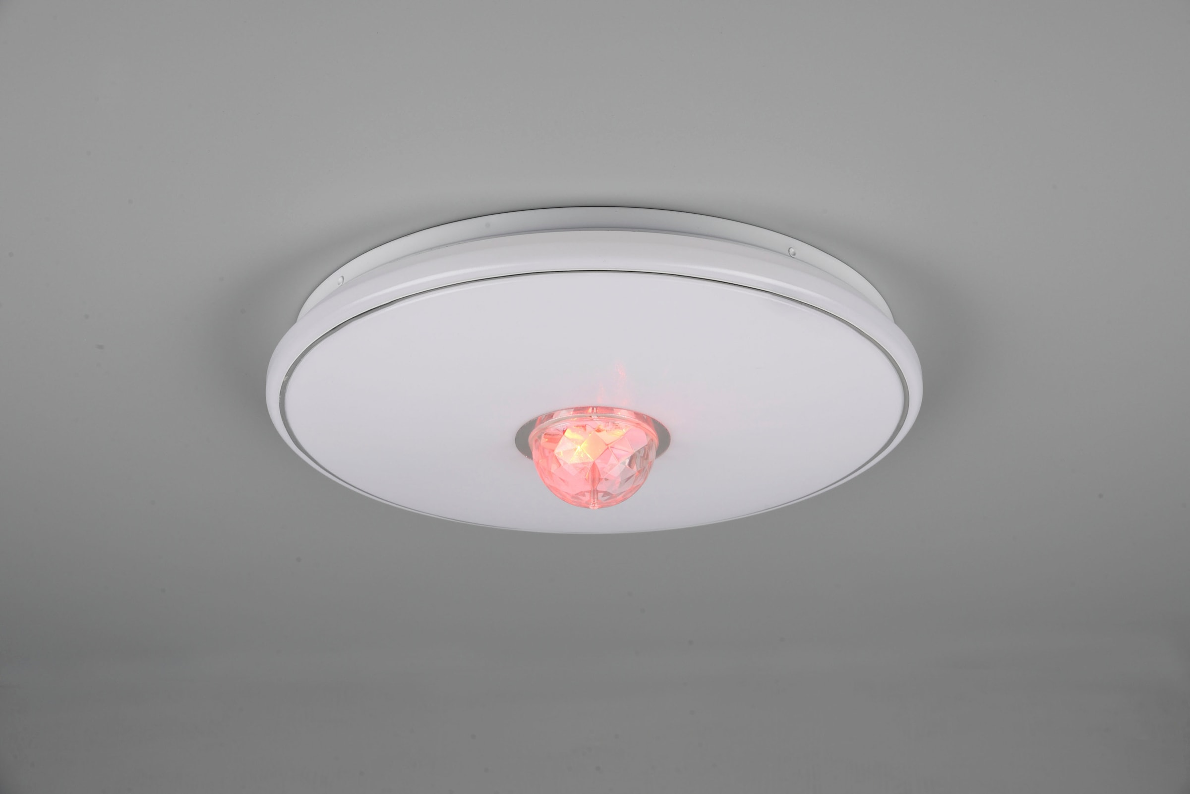 TRIO Leuchten LED Deckenleuchte »Rave«, 1 flammig, Leuchtmittel LED-Board | LED fest integriert, Deckenlampe mit Fernbedienung Farbwechsel RGB 3000K Ø 38cm dimmbar