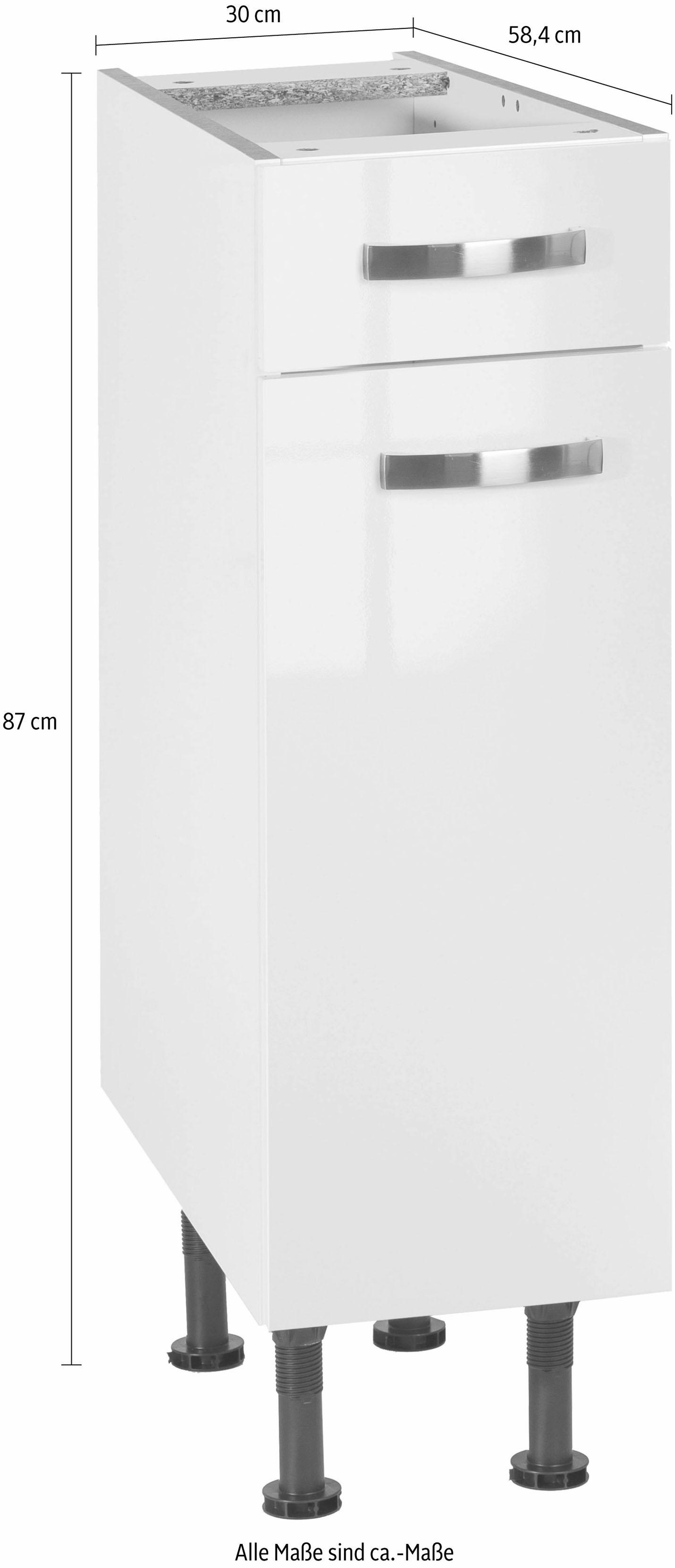 OPTIFIT Unterschrank »Cara«, Breite 30 cm, mit Vollauszug und Soft-Close-Funktion