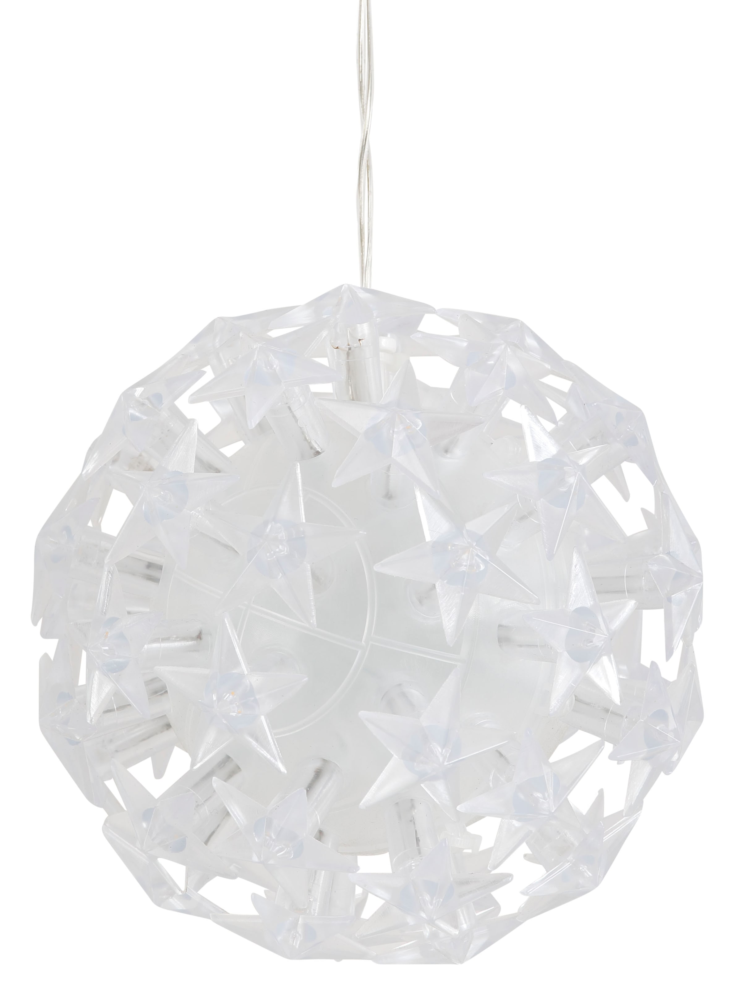 AM Design LED Dekolicht, LED Raten Kugel aussen kaufen Weihnachtsdeko mit Sternen, auf