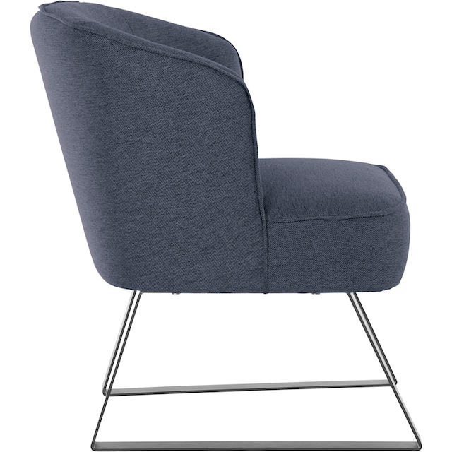 exxpo - sofa fashion Sessel »Americano«, mit Keder und Metallfüßen, Bezug  in verschiedenen Qualitäten, 1 Stck. auf Raten bestellen
