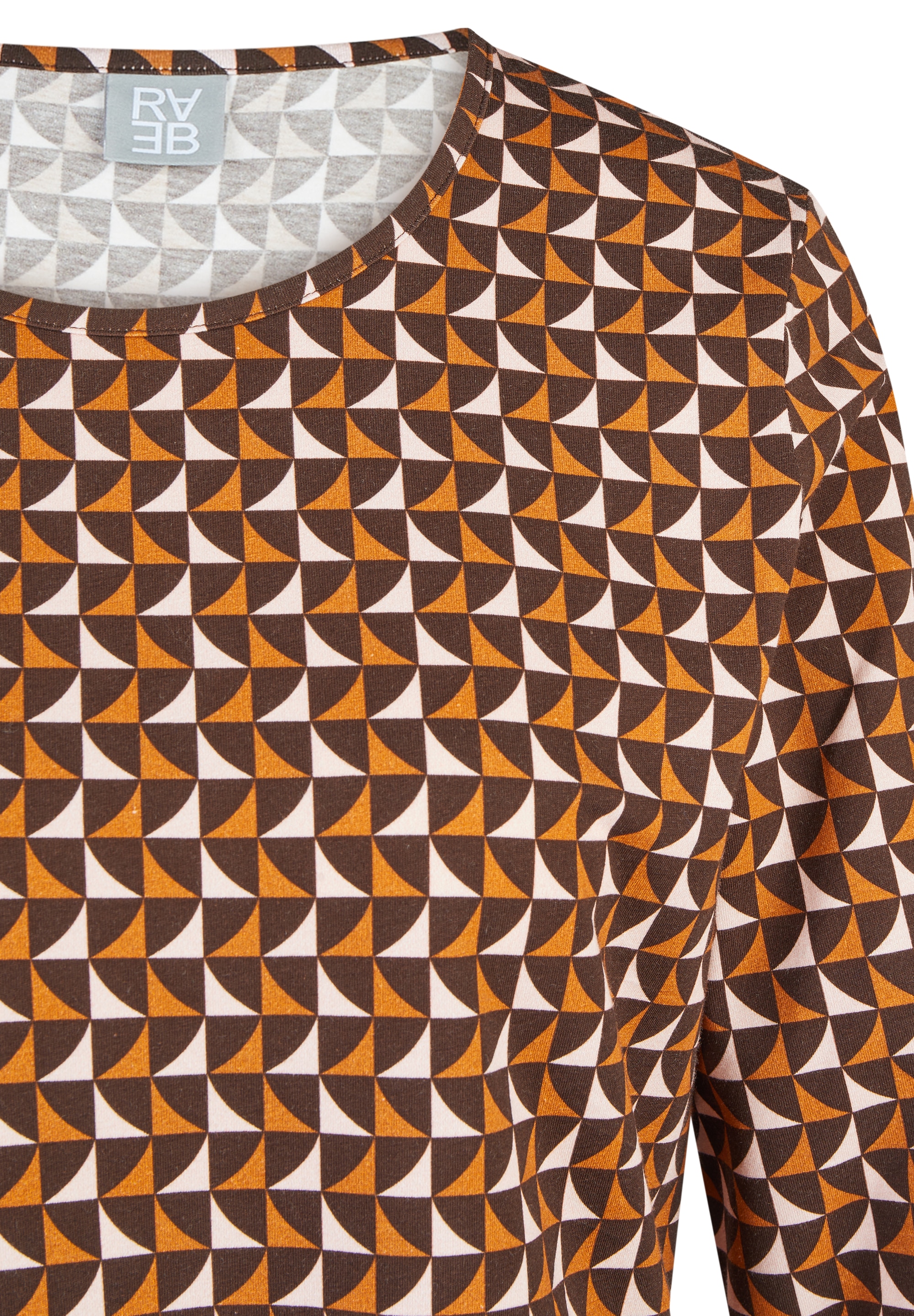 Rabe 3/4-Arm-Shirt mit Allover-Muster