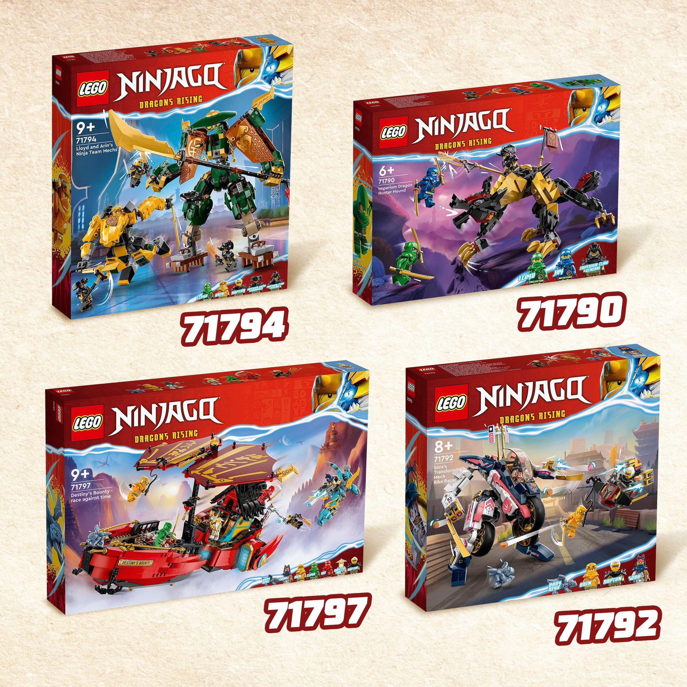 LEGO® Konstruktionsspielsteine »Ninja-Flugsegler im Wettlauf mit der Zeit (71797), LEGO® NINJAGO«, (1739 St.), Made in Europe