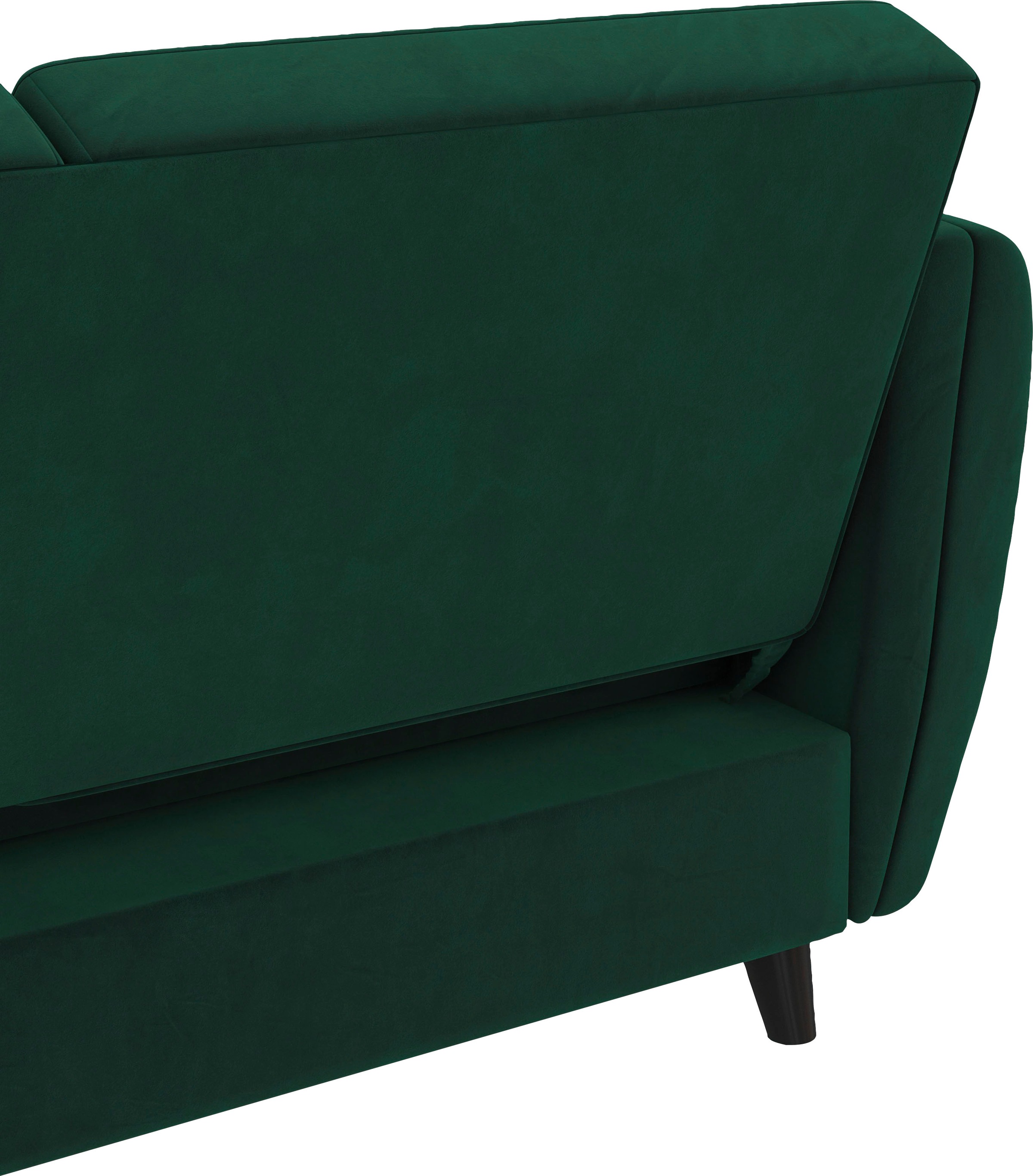 Dorel Home Ecksofa »Perry, L-Form,«, Rückenlehne, verschiedene Farbvarianten, Sitzhöhe 43 cm, Breite 219 cm