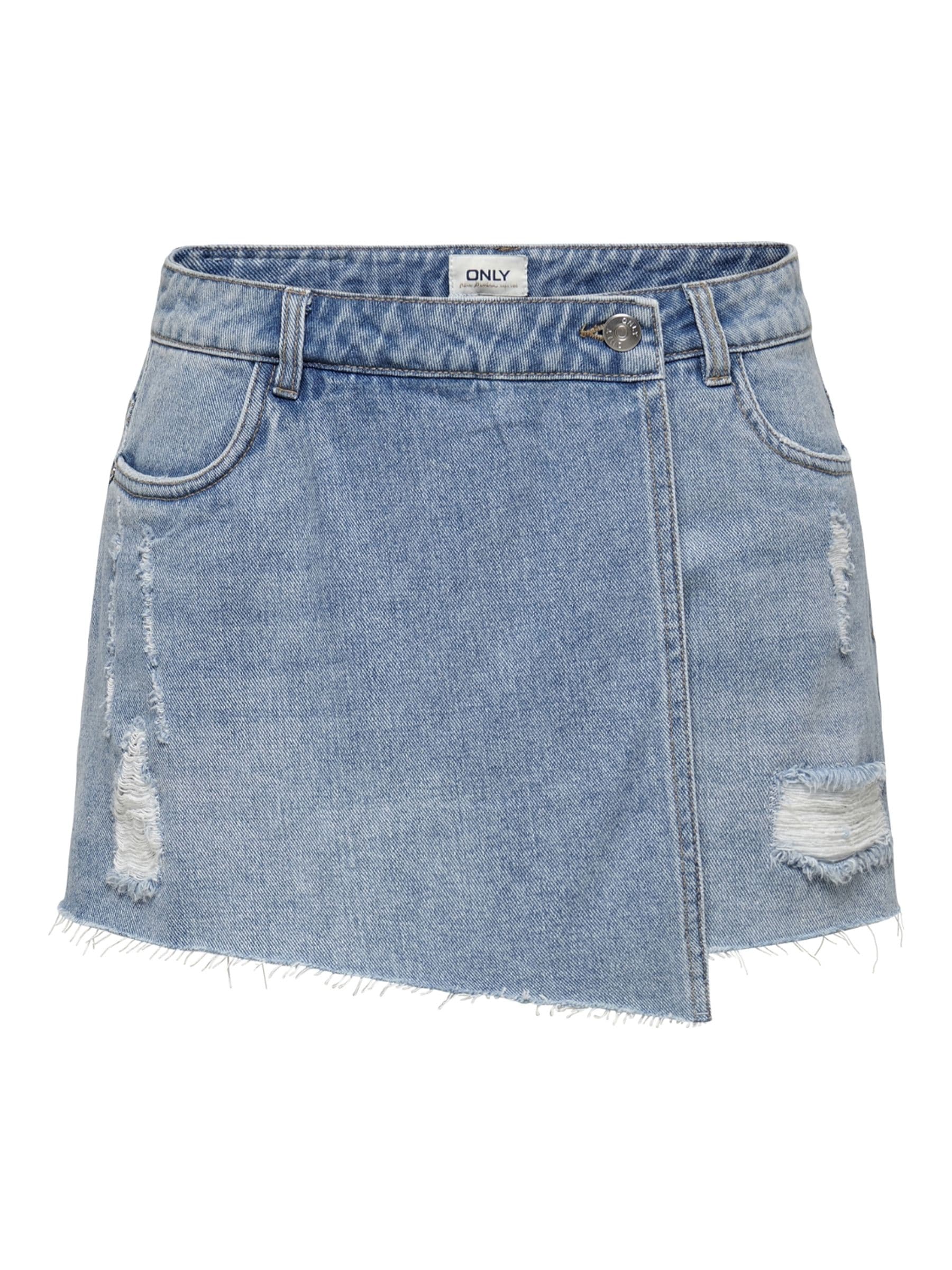 ONLY Jeansrock »ONLTEXAS REG DNM SKORT BJ NOOS«, mit Destroyed Effekt