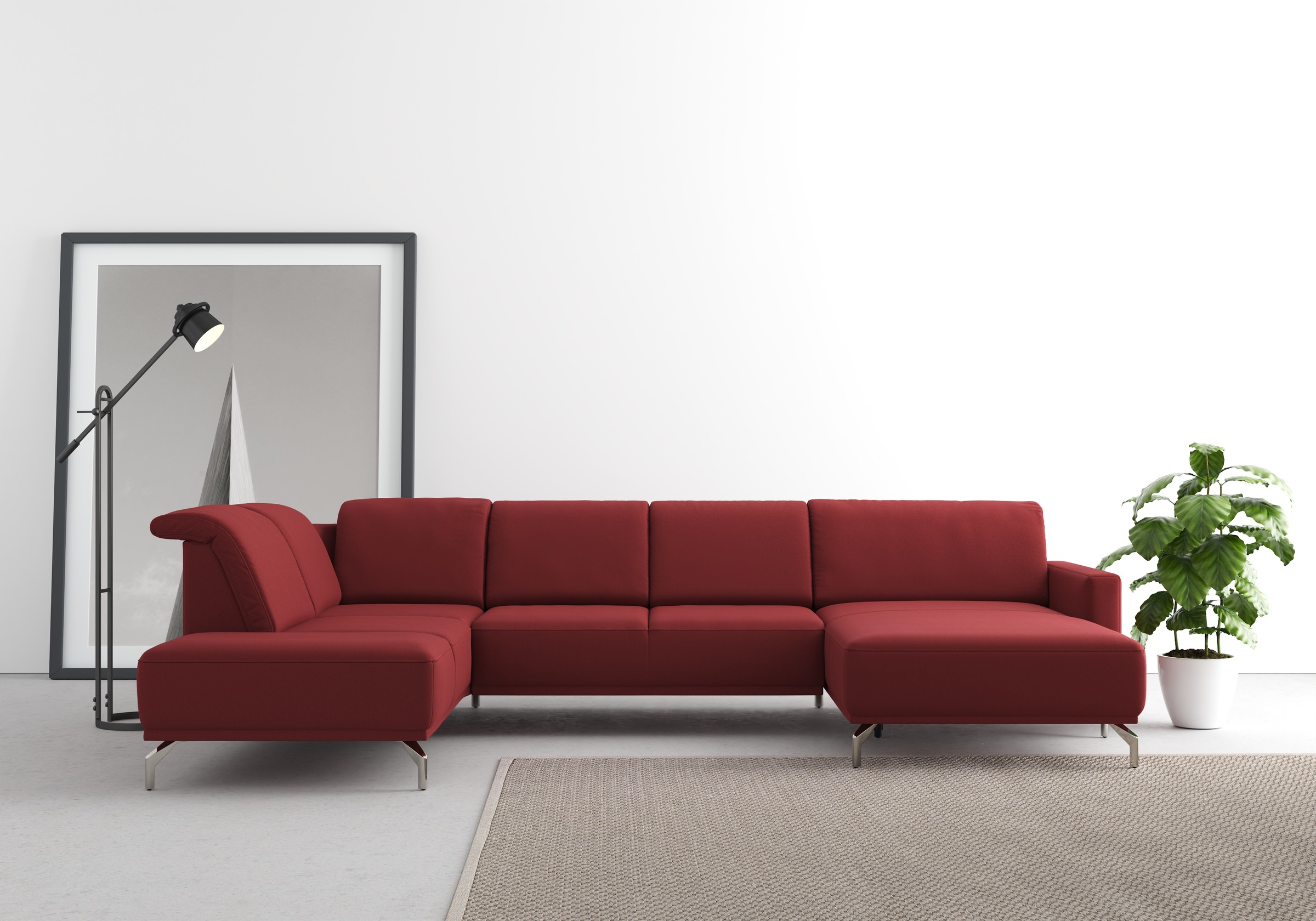 sit&more Wohnlandschaft »Bailando U-Form« wahlweise mit Kopfteilverstellung günstig online kaufen