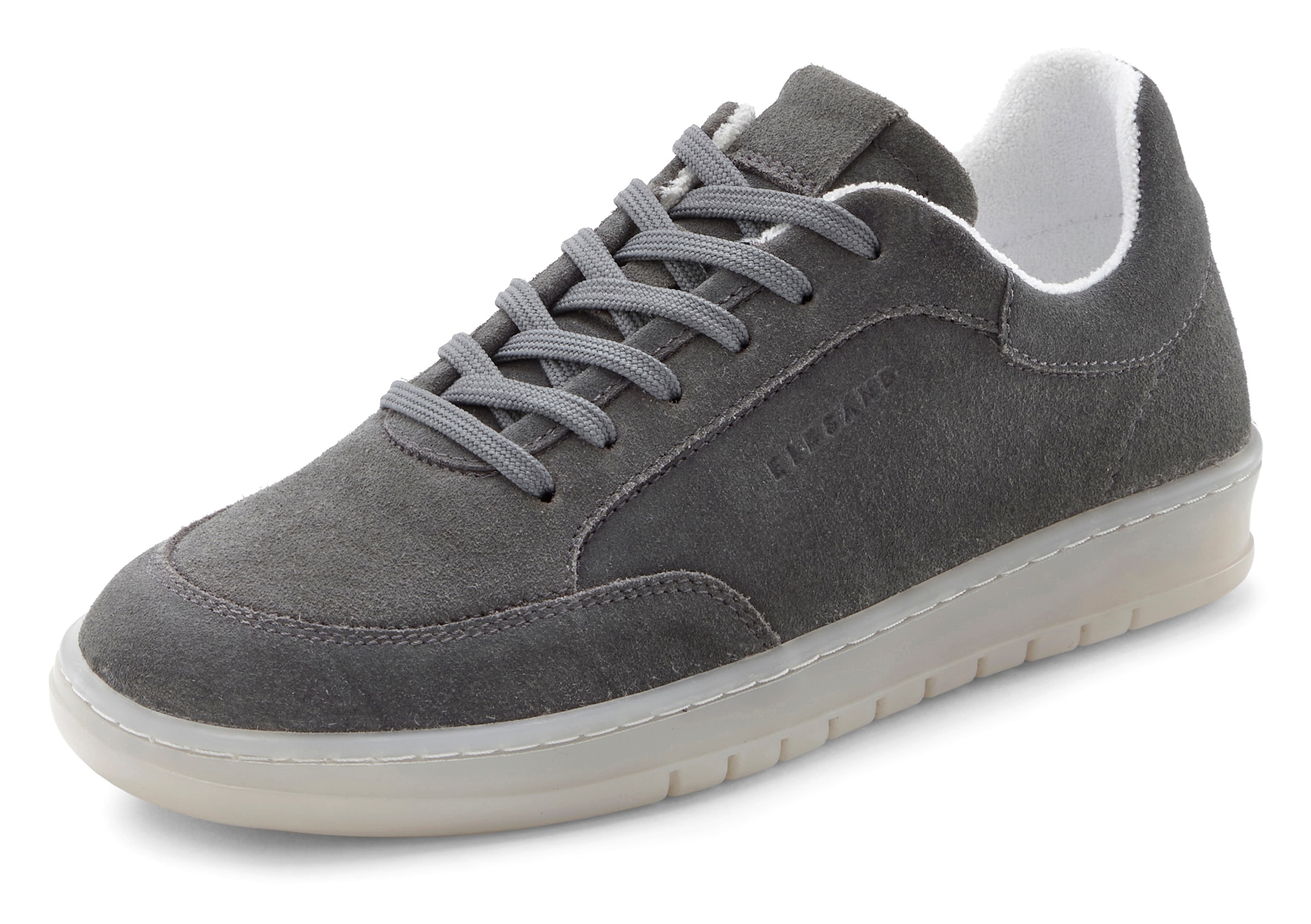 Elbsand Sneaker, Schnürhalbschuh, Freizeitschuh aus Leder mit Frottee Innenfutter
