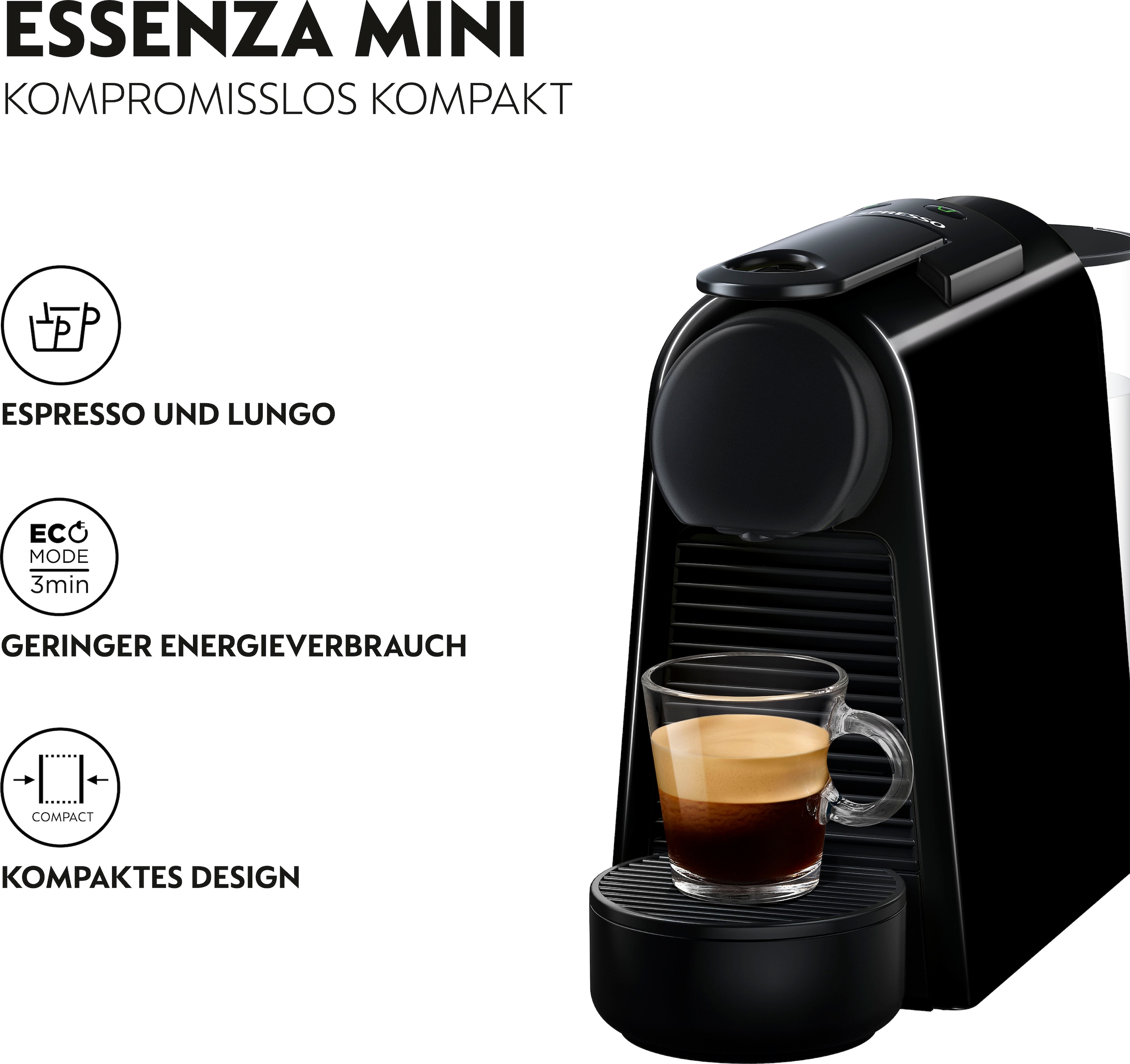 Kapselmaschine Essenza im %Sale Mini Nespresso EN85.B jetzt