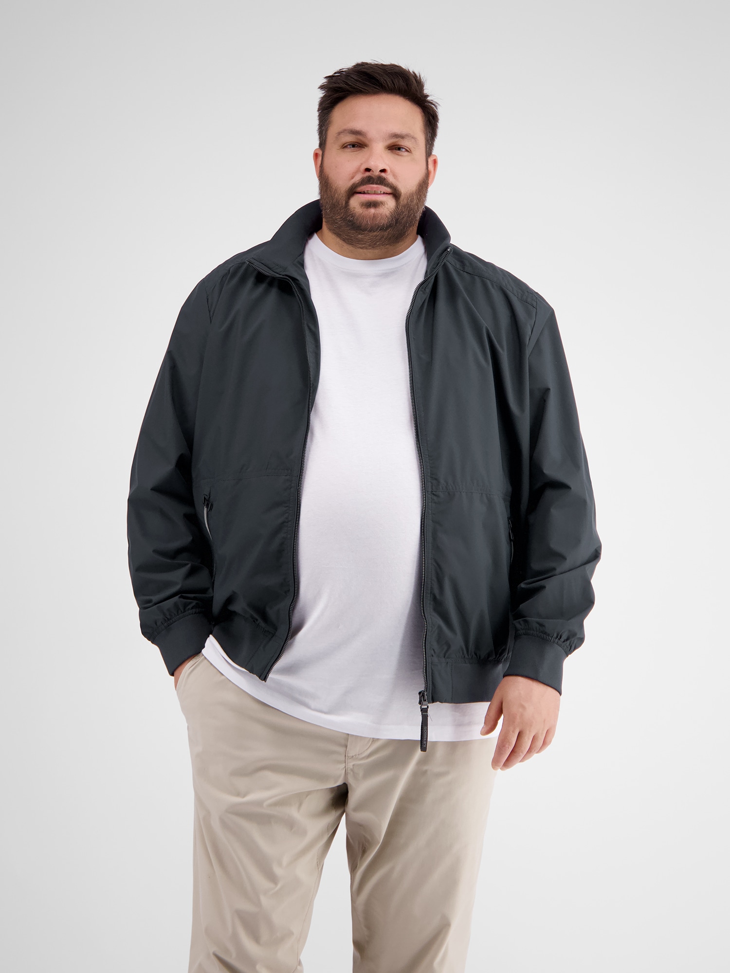 LERROS Blouson »LERROS Herren Blouson, wind- und wasserabweisend in Übergrößen«, ohne Kapuze, Wasser- und windabweisend, atmungsaktiv