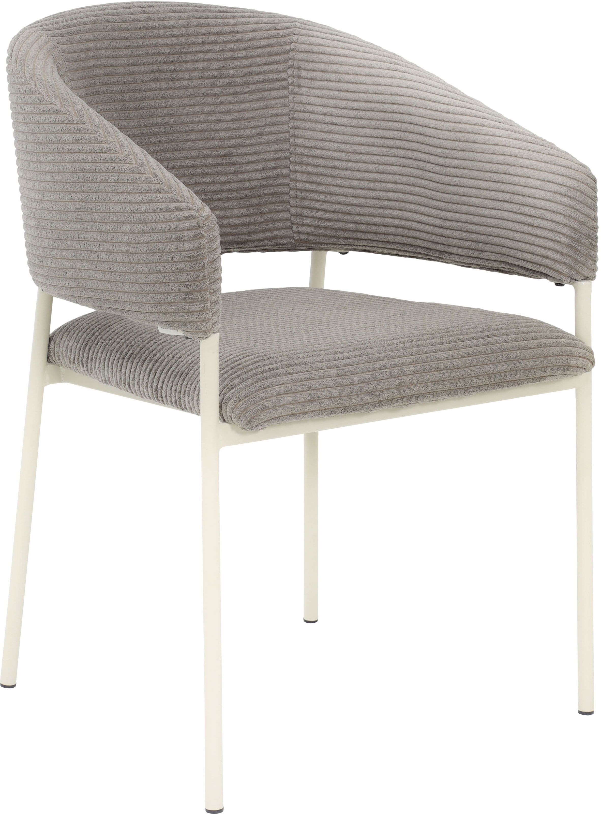 TOM TAILOR HOME Armlehnstuhl »EMBRACE ARMCHAIR«, (Set), 2 St., Breitcord, Esszimmerstuhl, mit Armlehnen, 4-Fußgestell, Rückenausschnitt