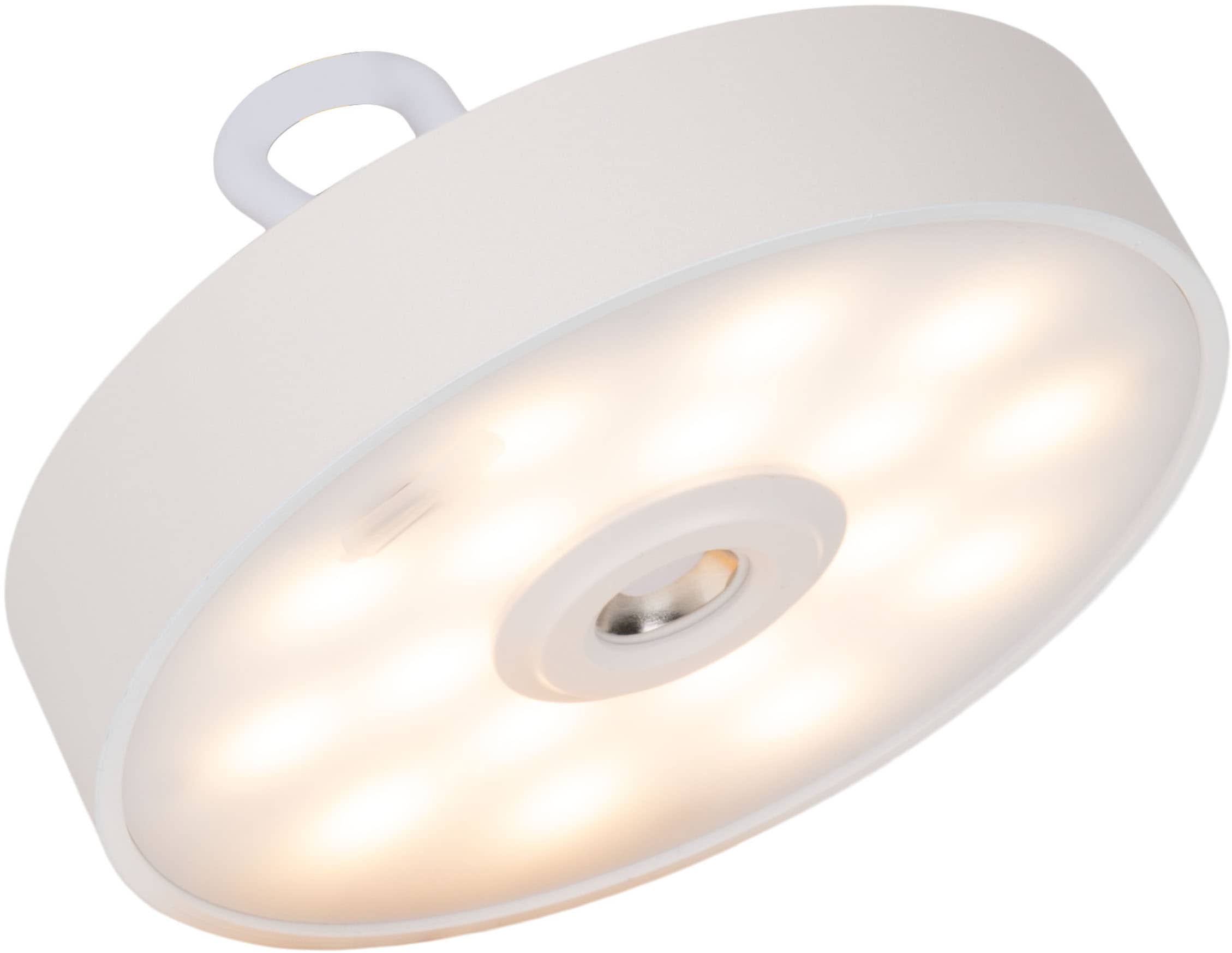 my home LED Tischleuchte »Charmont mit Holzfuß, abnehmbares Kopfteil als Hängeleuchte verwendbar« LED-Modul 1 Stk. Warmweiß aufladbar, inkl Akku + USB Kabel, Kopfteil magnetisch, abnehmbar, Holz