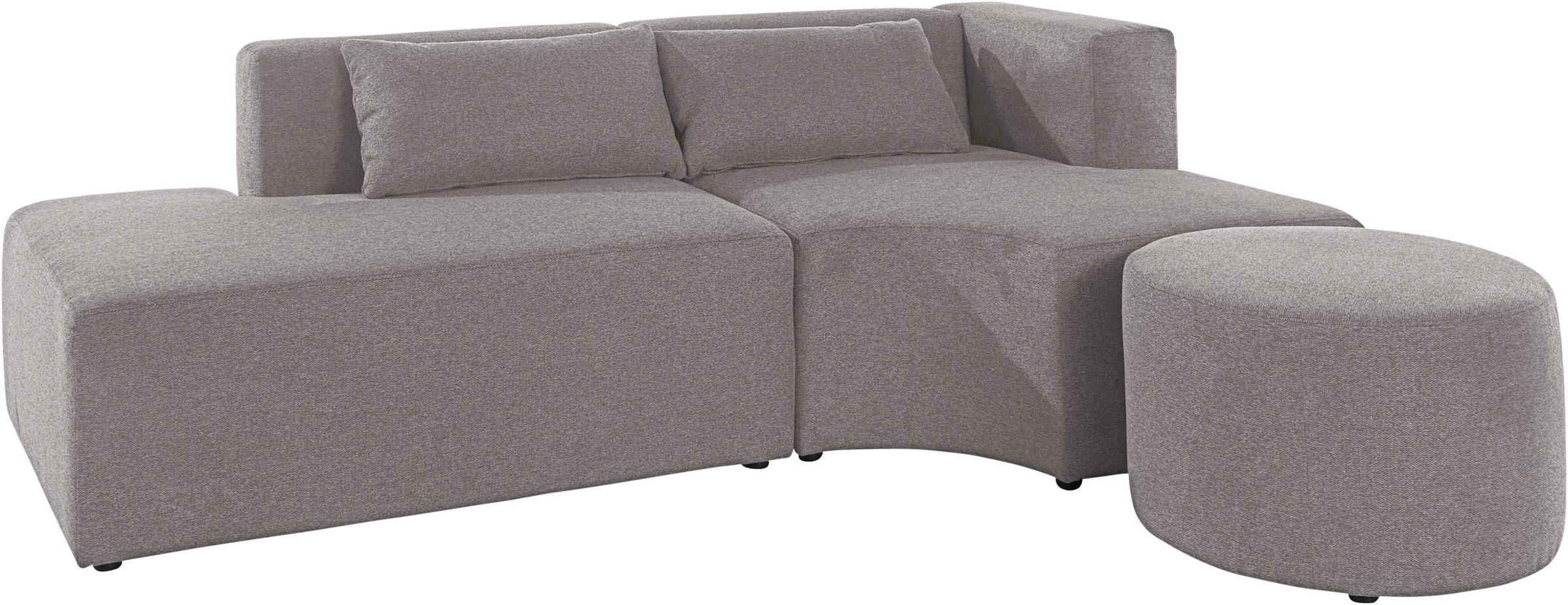 Leonique Ecksofa »Alexane L-Form«, zusammengesetzt aus Modulen, in vielen Bezugsqualitäten und Farben.