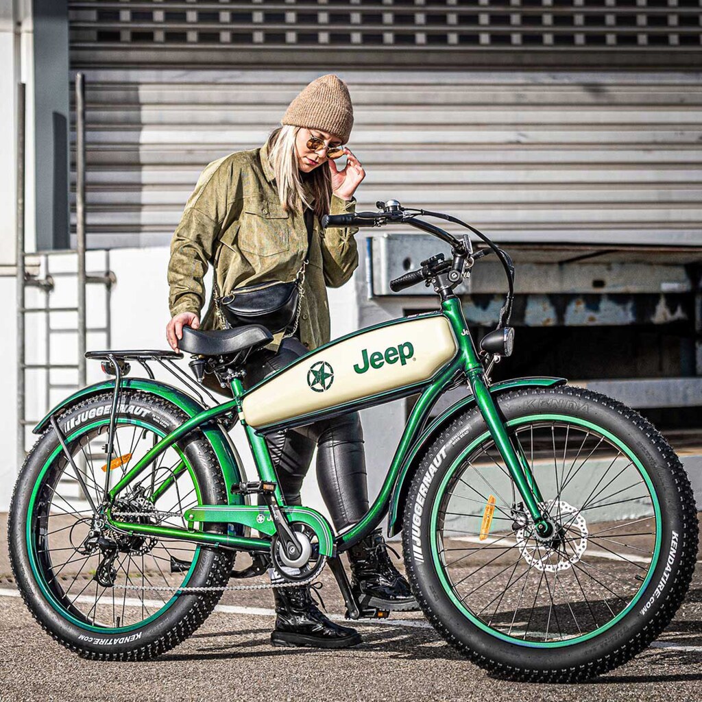 Jeep E-Bikes E-Bike »CR 7004«, 7 Gang, Heckmotor 250 W, (mit Akku-Ladegerät)