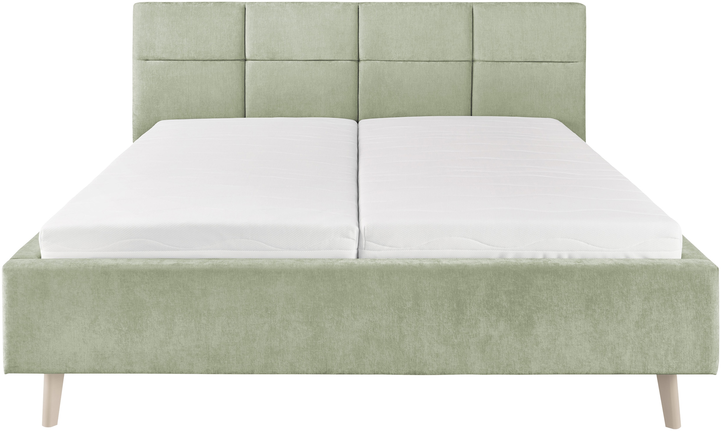 set one by Musterring Polsterbett »Cary, Breite 180cm, inkl. 7-Zonen-Tonnentaschenfederkern-Matratze« Erhältlich in verschiedenen Stofffarbe und Matratzenhärtegraden