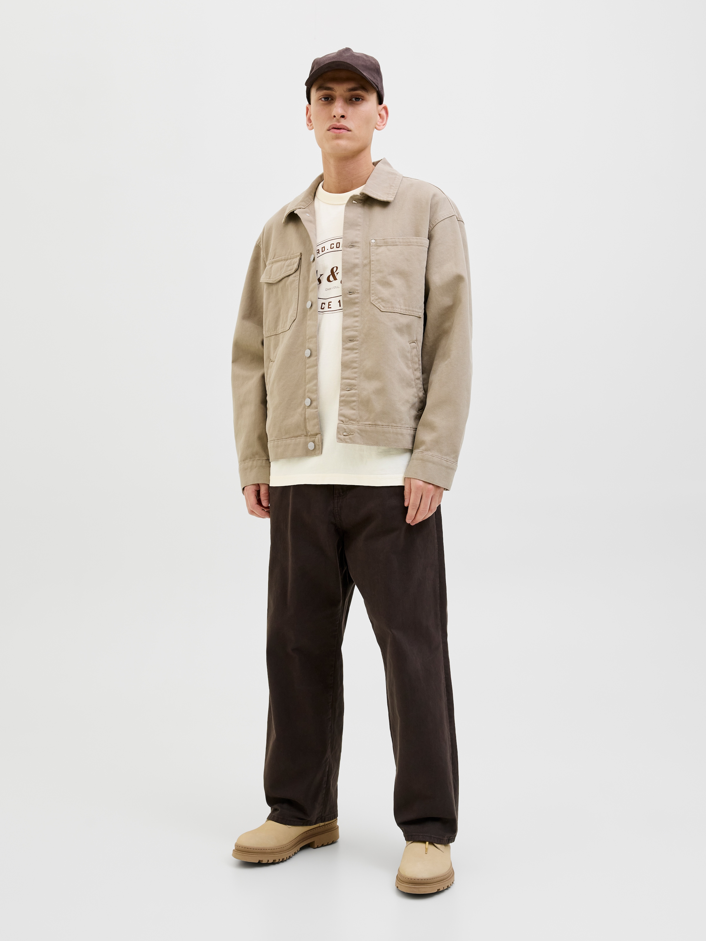 Jack & Jones T-Shirt »JJEDOVER PRINT TEE SS CREW NECK«
