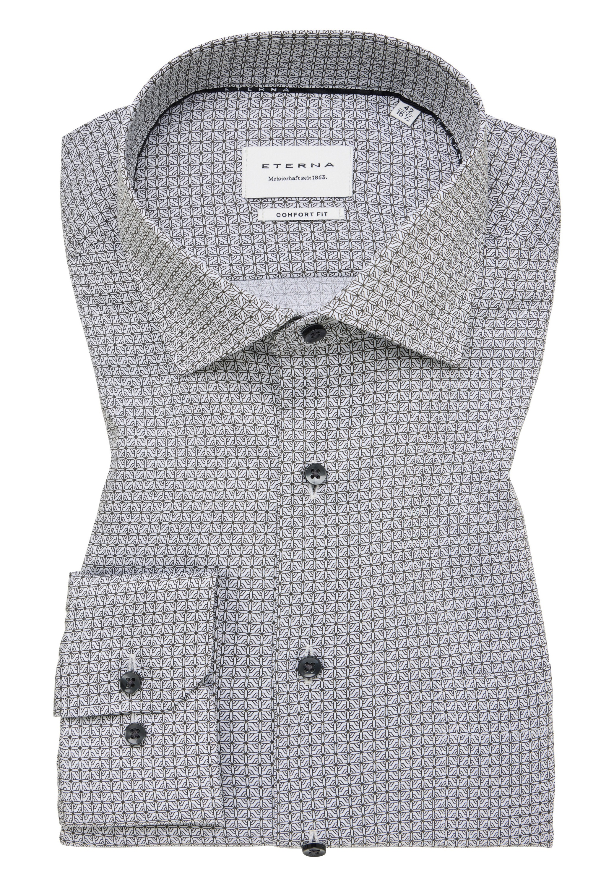 Eterna Langarmhemd »COMFORT FIT« NON IRON (bügelfrei)