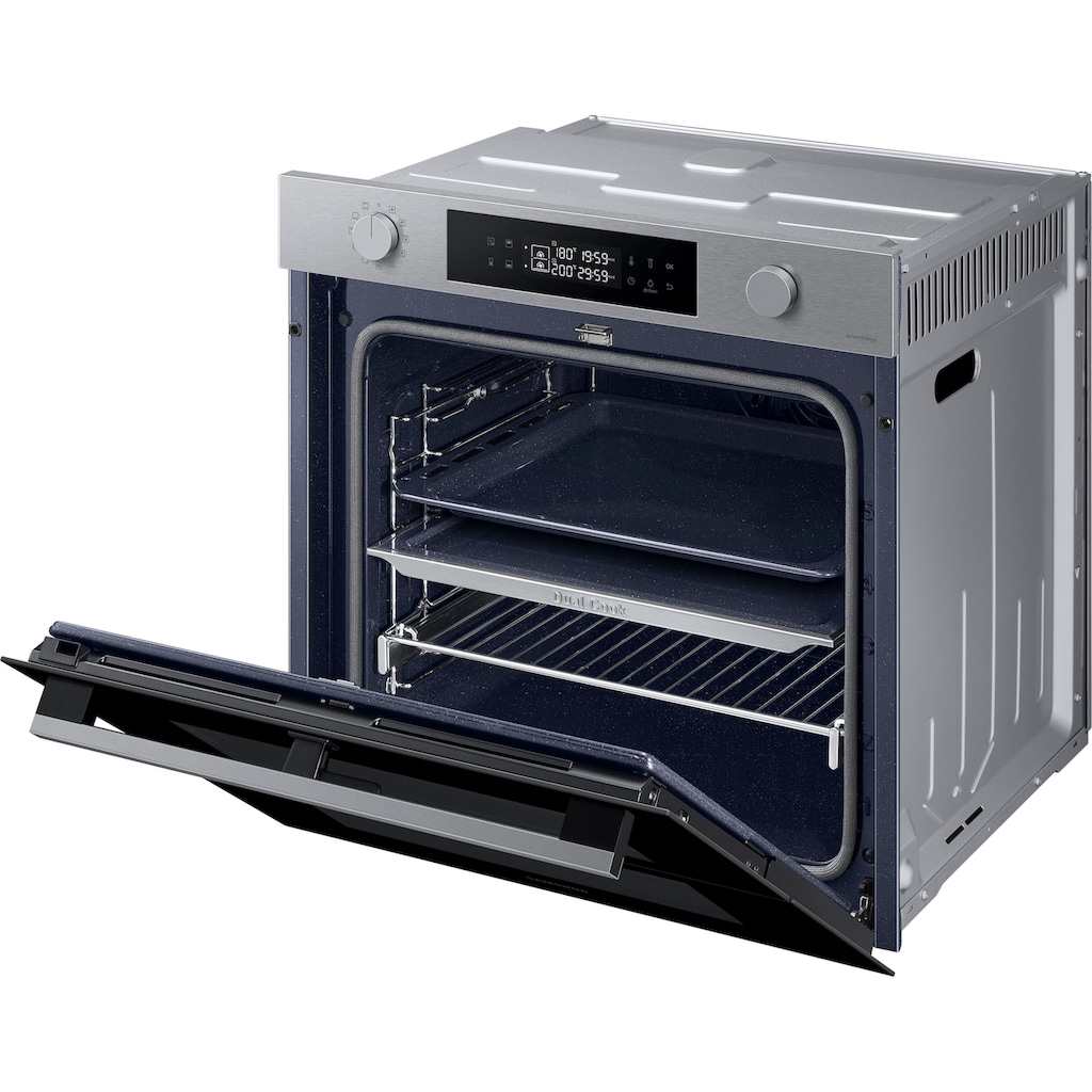 Samsung Pyrolyse Backofen »NV7B4530ZAS«, NV7B4530ZAS, Pyrolyse-Selbstreinigung, Dual Cook Flex – Ein Ofen. Zwei Garräume. Maximale Flexibilität.