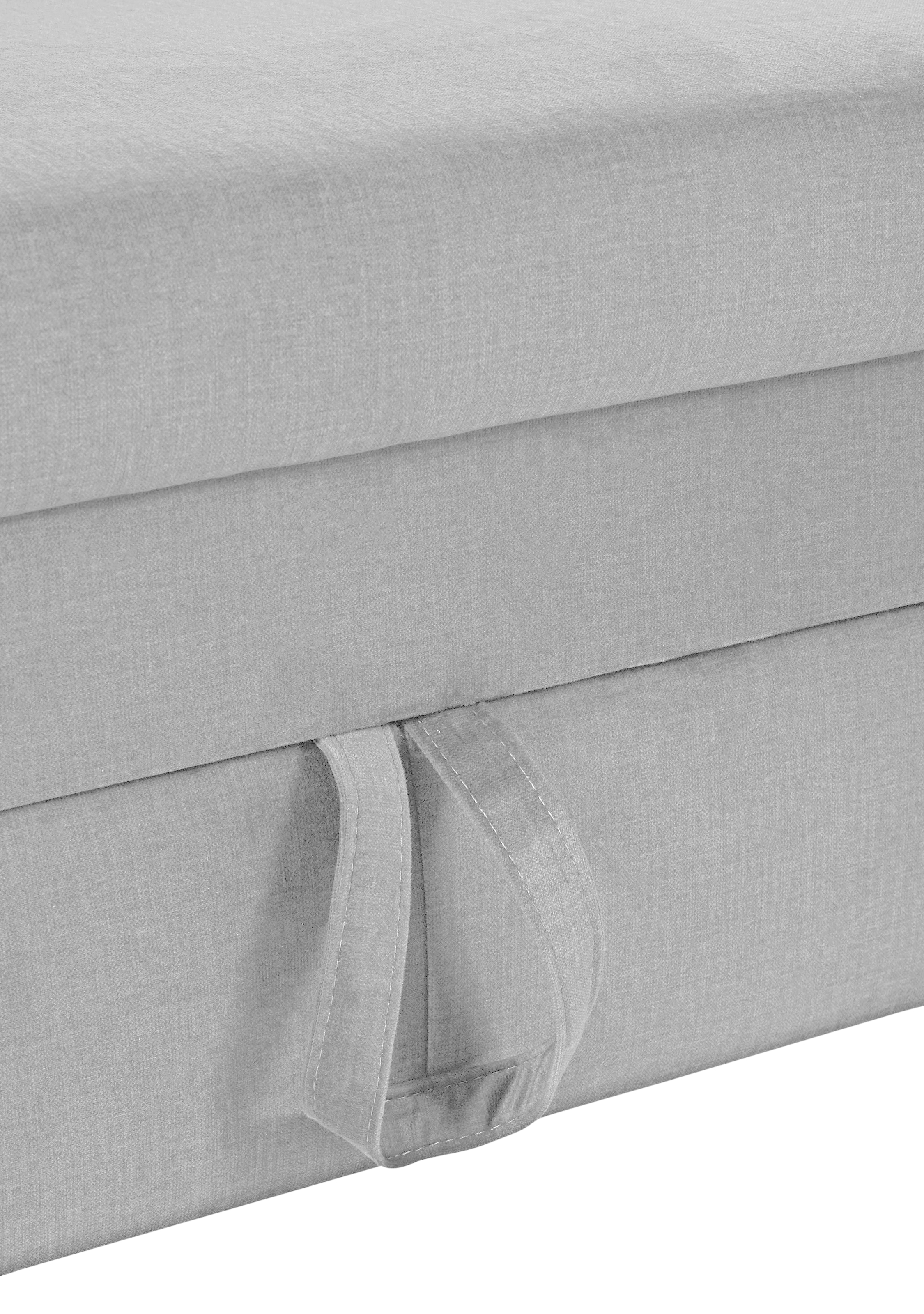 COTTA Ecksofa »Morven L-Form mit Kopfteilverstellung«, wahlweise mit Bettfunktion, Bettkasten & Wireless-Charger