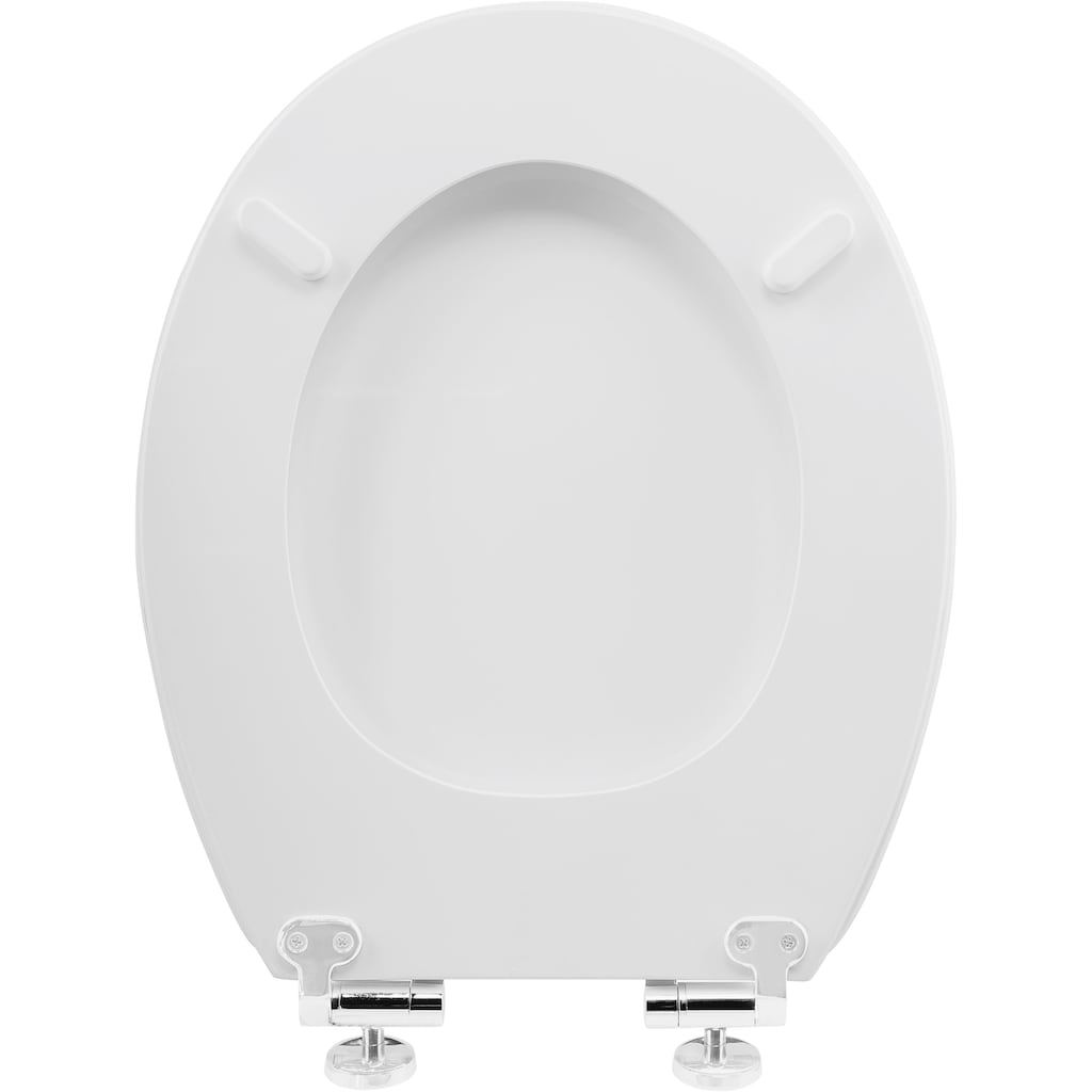 CORNAT WC-Sitz »Ansprechendes Design - Hochwertiger Holzkern - Absenkautomatik«, Schnellbefestigung - Komfortables Sitzgefühl / Toilettensitz