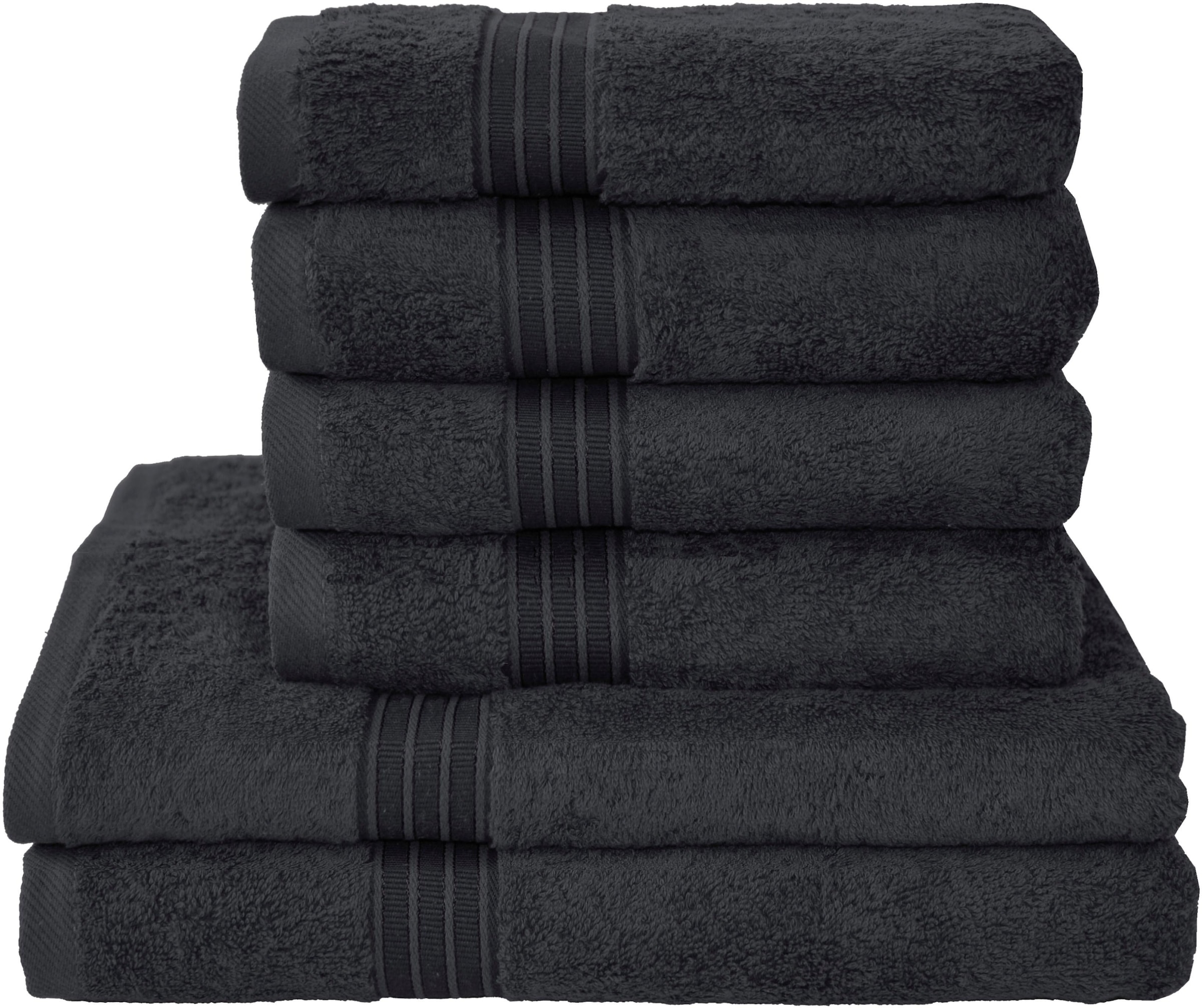 Dyckhoff Handtuch Set »Siena«, Set, 6 tlg., Walkfrottier, in tollen Unifarb günstig online kaufen
