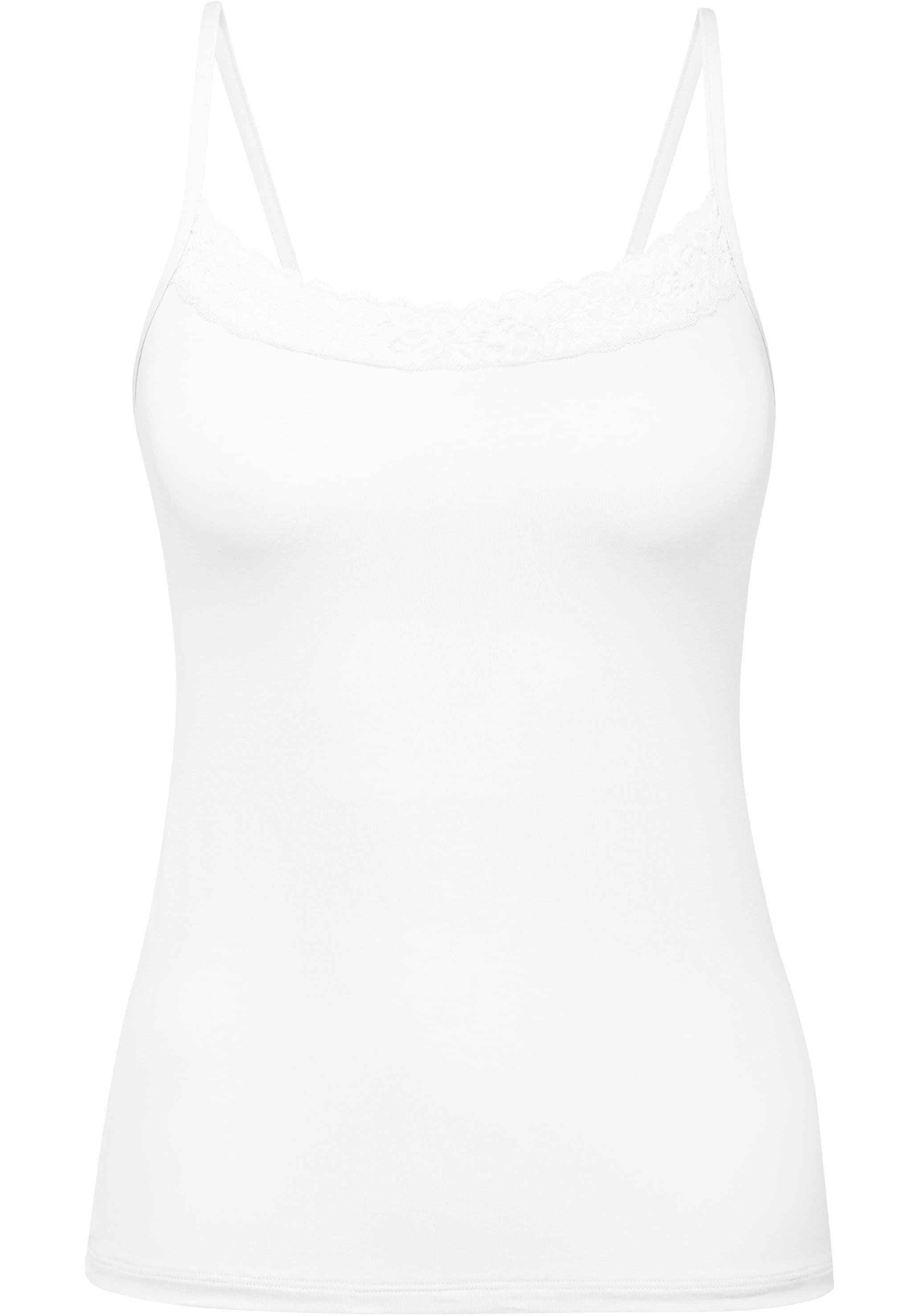 CALIDA Unterhemd »Natural Comfort Lace«, Top mit verstellbaren Trägern, zarter  Spitzen-Look online bestellen
